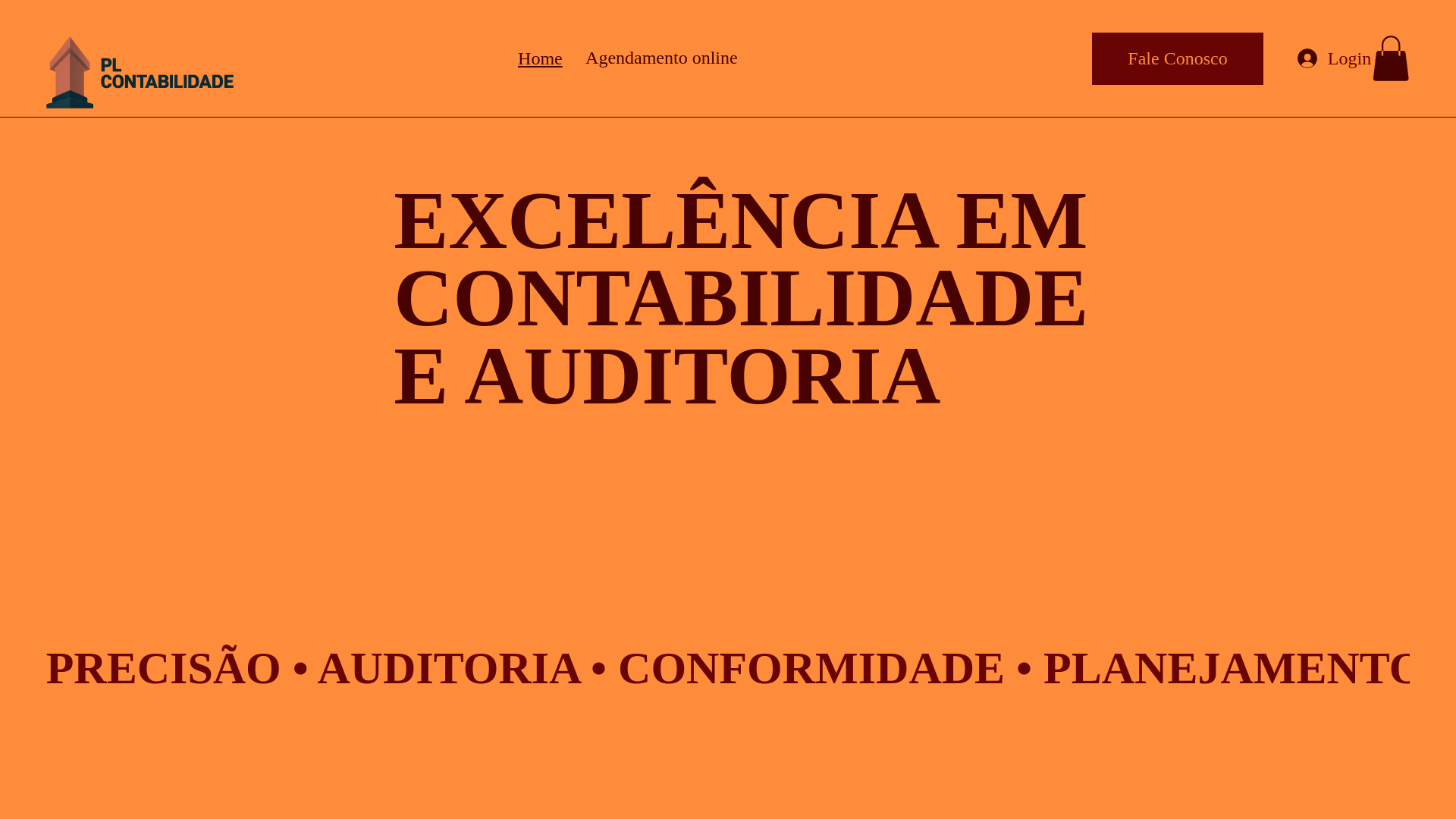 website screenshot of https://plcontabilidadeonline.com/