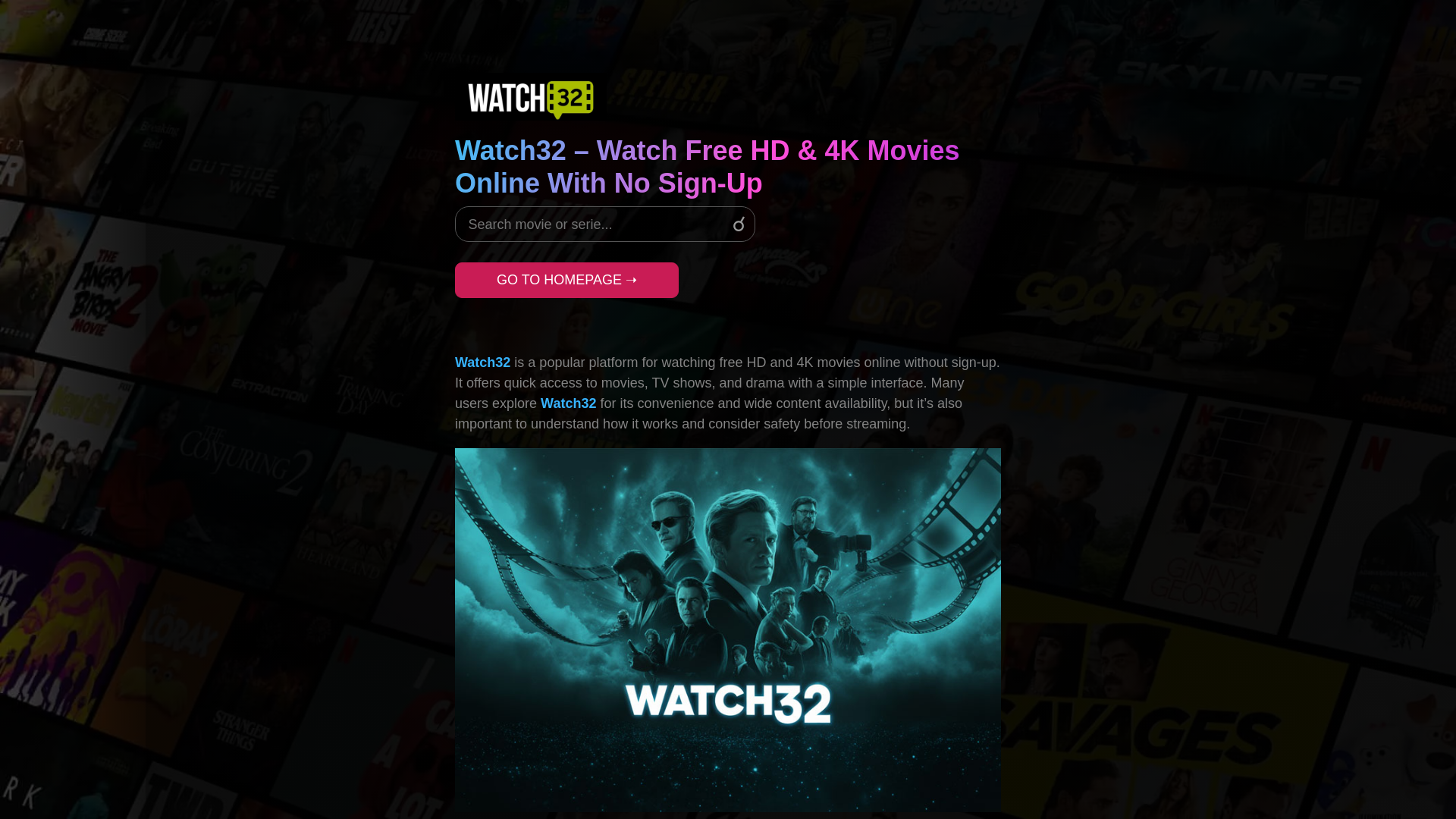 website screenshot of https://watch32-su1.pages.dev/