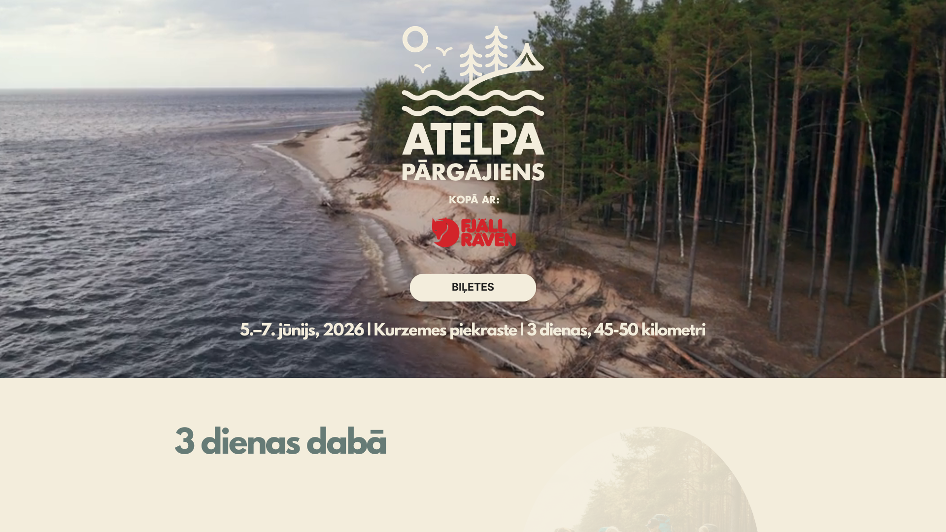 website screenshot of https://pargajiensatelpa.lv/