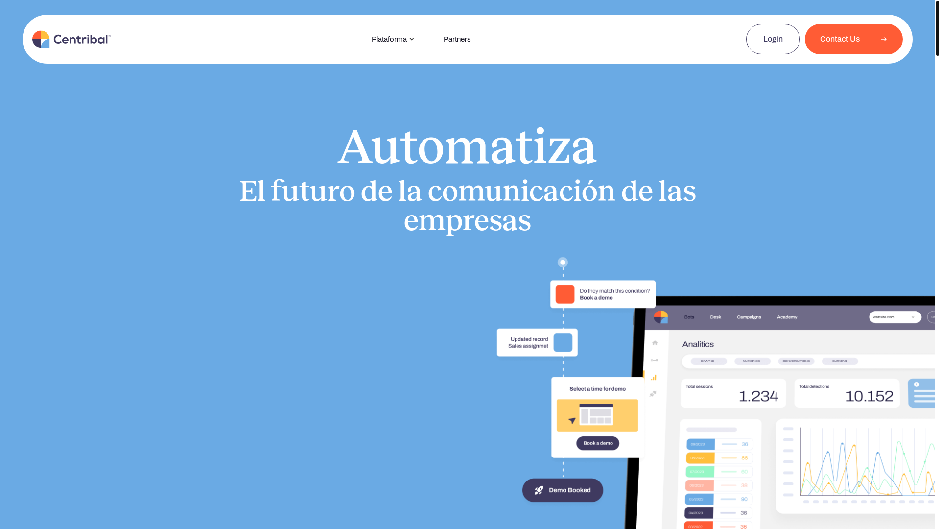 website screenshot of https://centribalconnect.com/