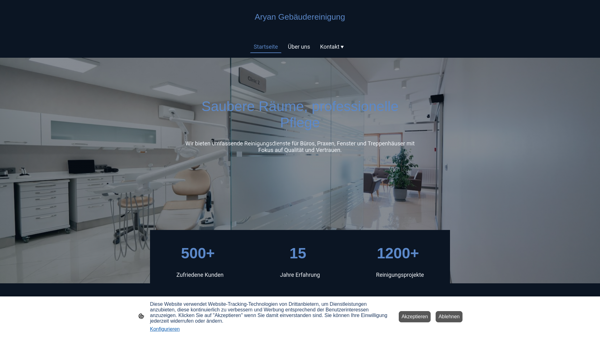 website screenshot of https://aryan-gebaeudereinigung.de/