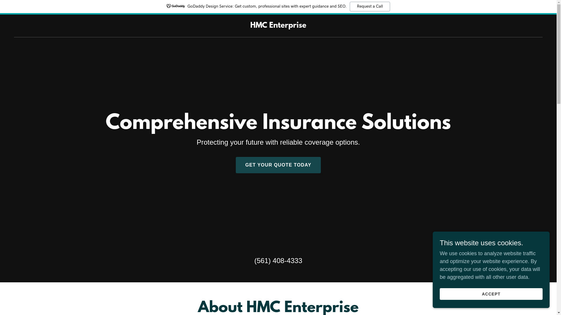 website screenshot of https://hmc-enterprise.com/