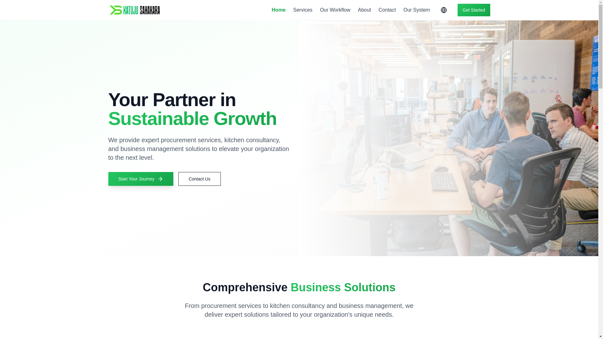 website screenshot of https://katujusahakara.com/
