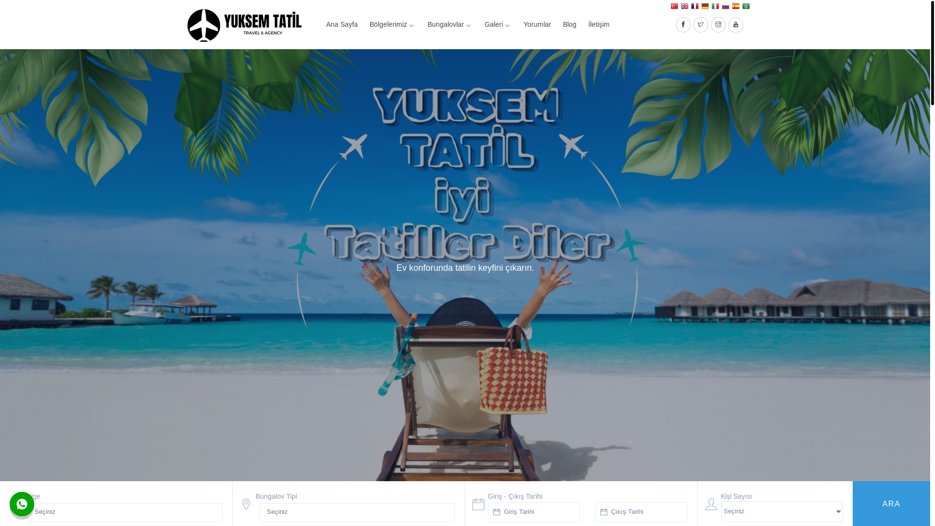 website screenshot of https://jetexclusiveturizm.com/