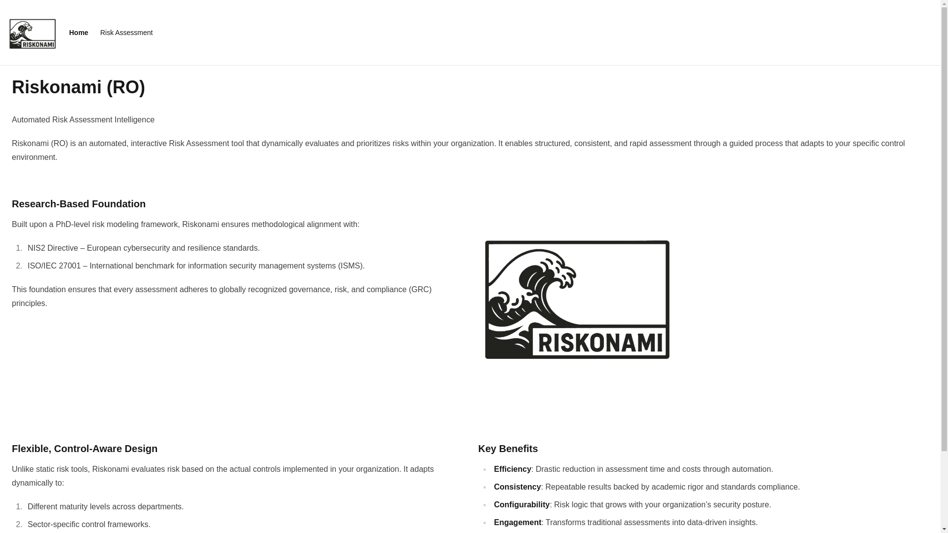 website screenshot of https://riskonami.com/