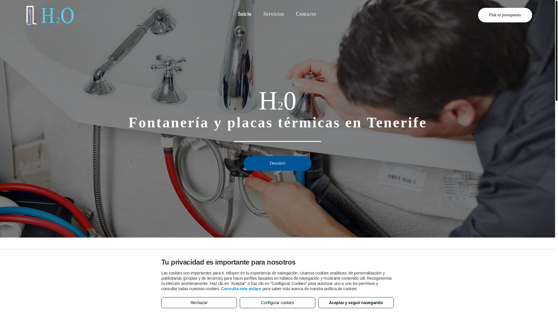 website screenshot of https://h2ofontaneriayplacastermicas.com/