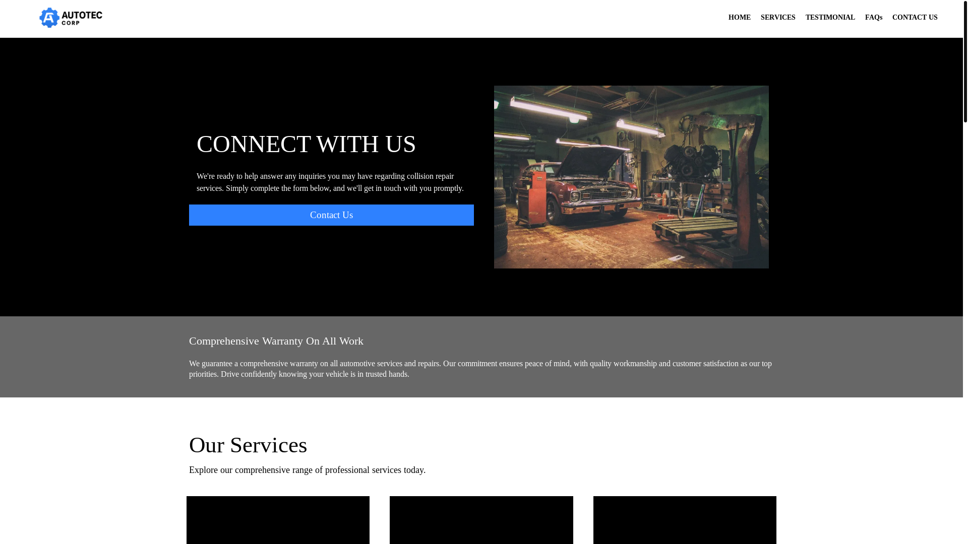 website screenshot of https://autoteccorp.com/