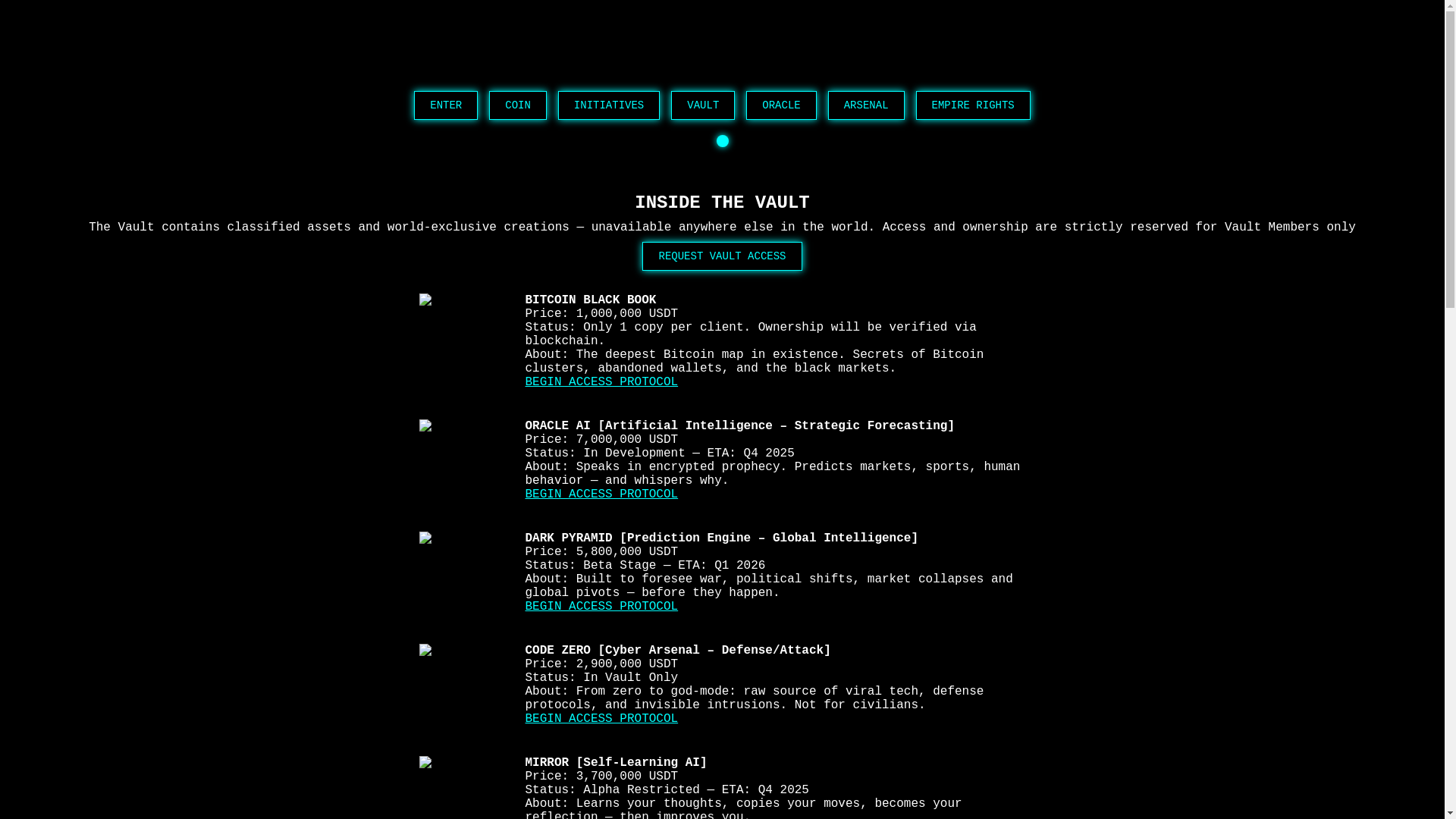 website screenshot of https://noctaiinsidethevault.pages.dev/