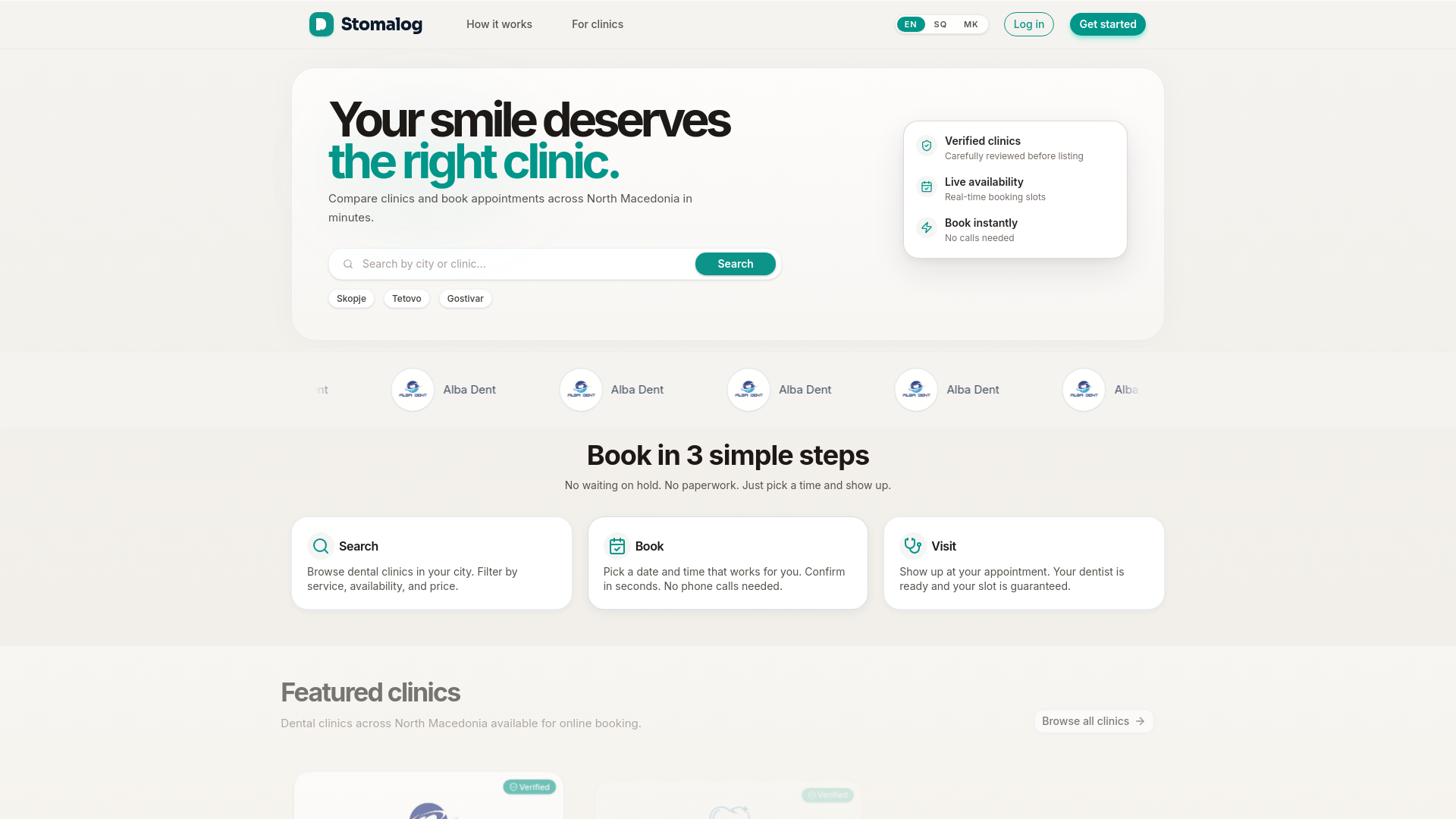 website screenshot of https://stomalog.com/