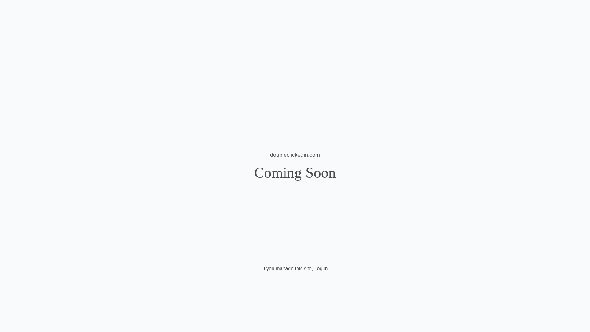 website screenshot of https://doubleclickedin.com/