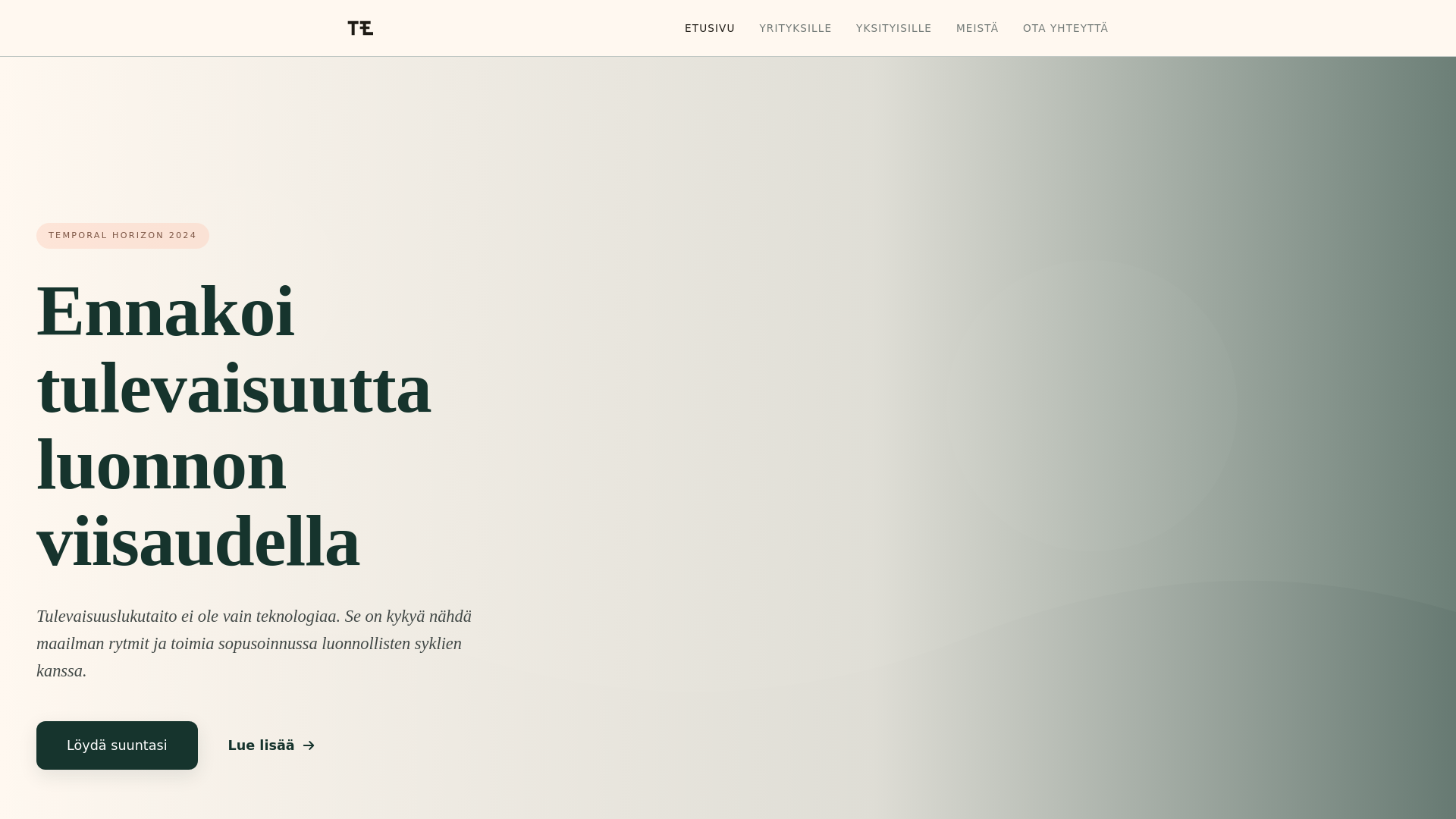 website screenshot of https://tuleva-suunta.pages.dev/
