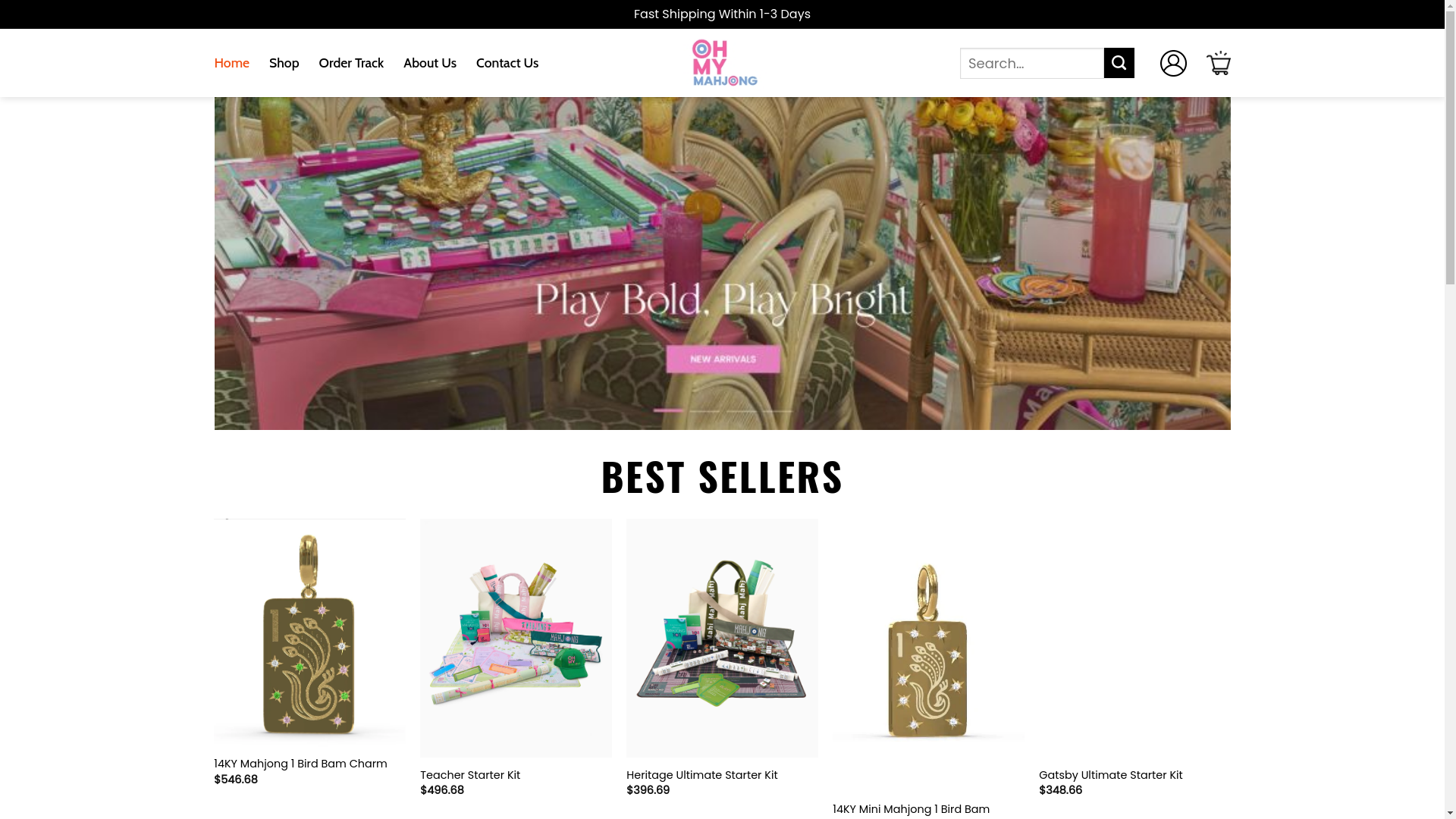 website screenshot of https://globalohmymahjong.shop/