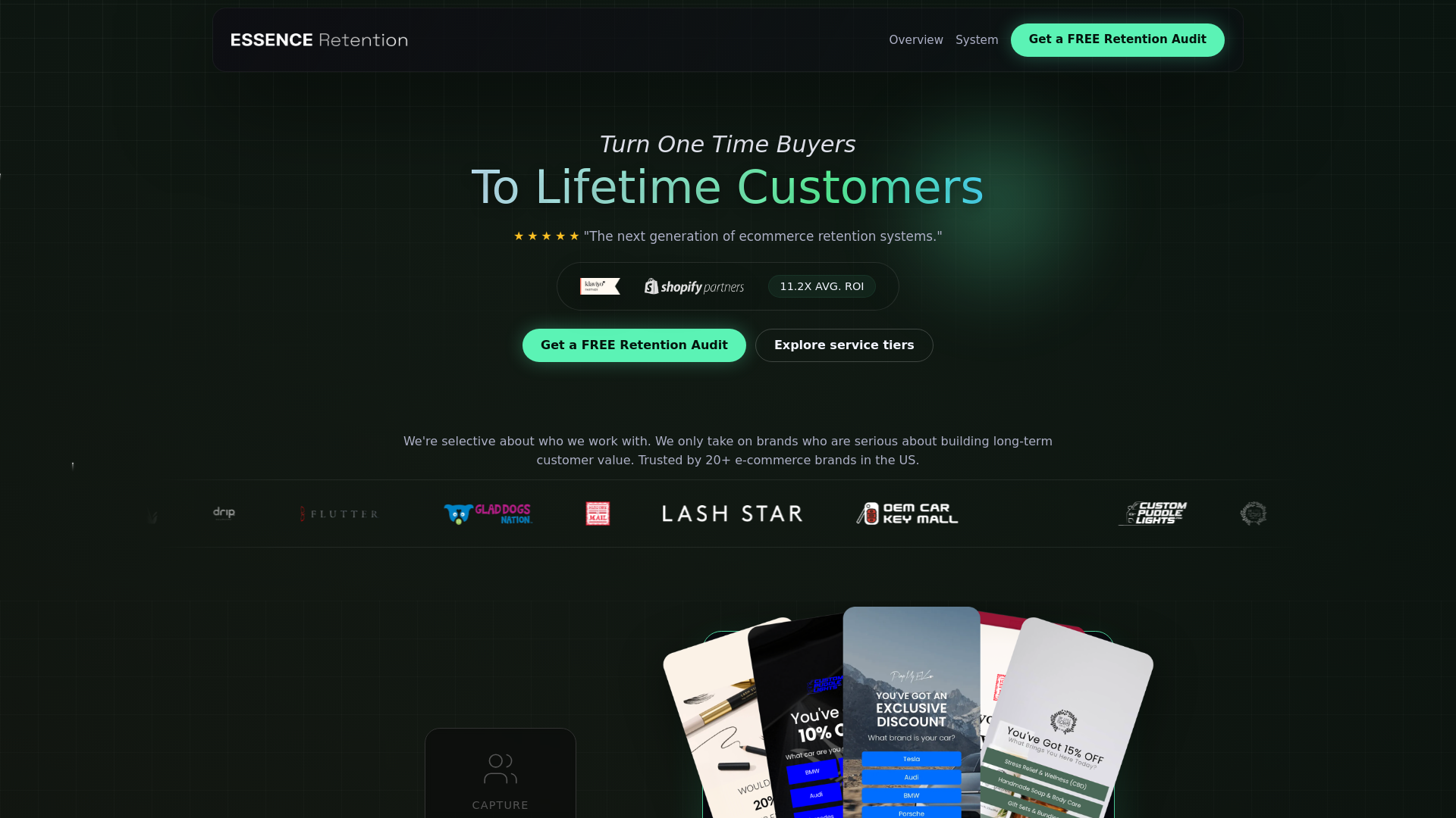 website screenshot of https://essenceretentionboost.info/