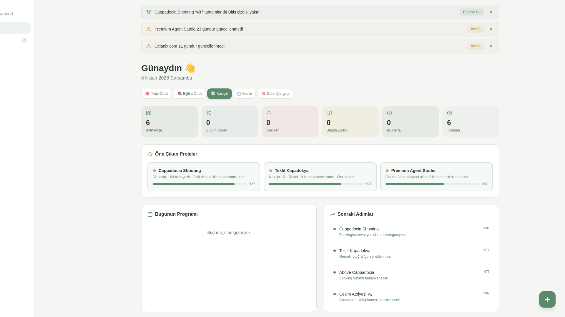 website screenshot of https://proje-ocianix-com.pages.dev/