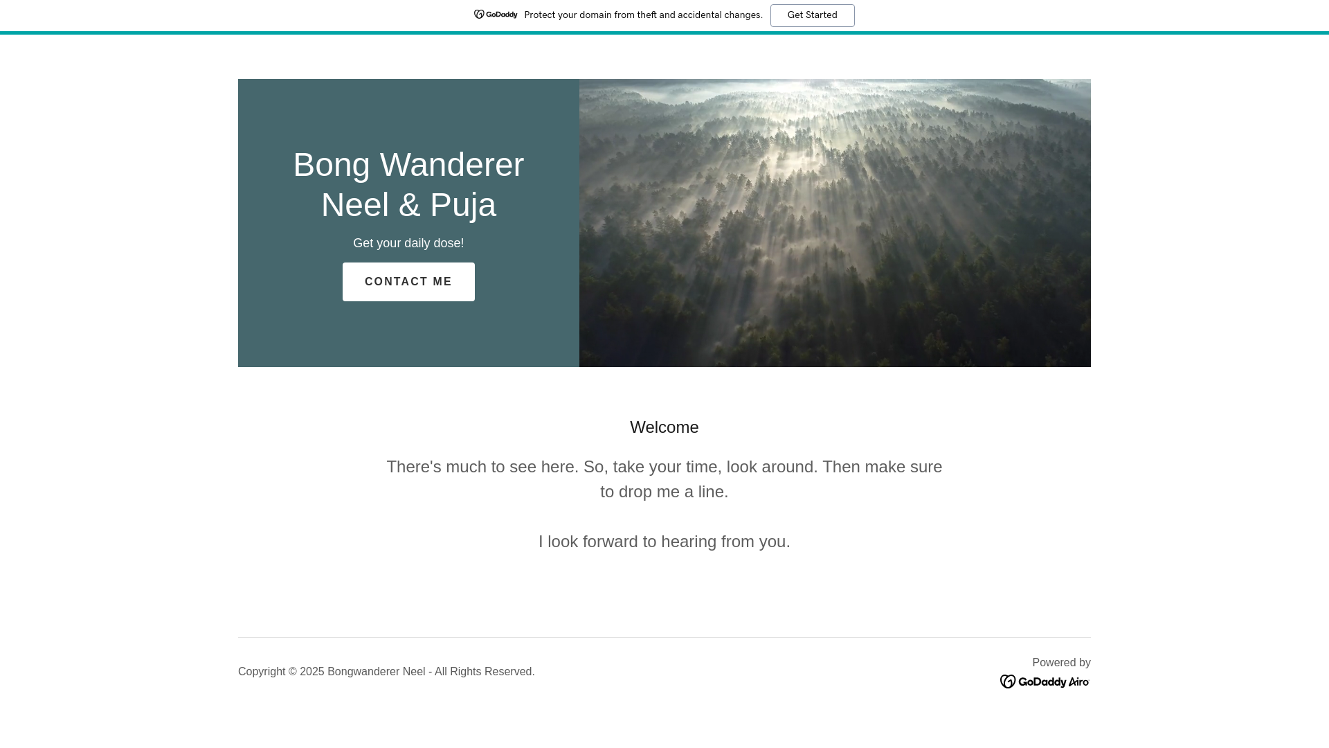website screenshot of https://thebongwanderer.in/