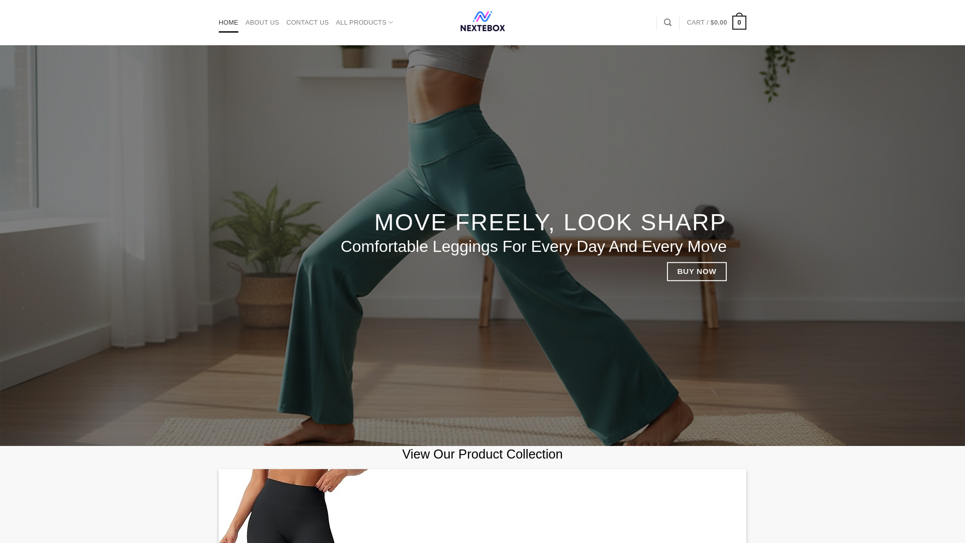website screenshot of https://nextebox.shop/