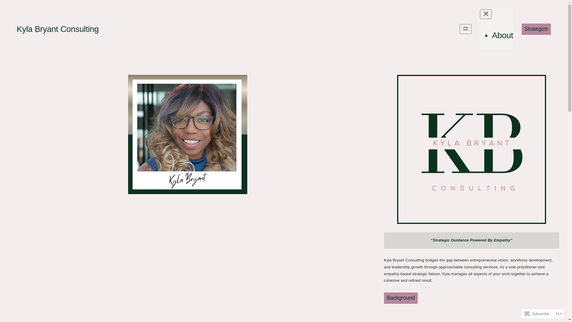 website screenshot of https://kylabryantconsulting.com/