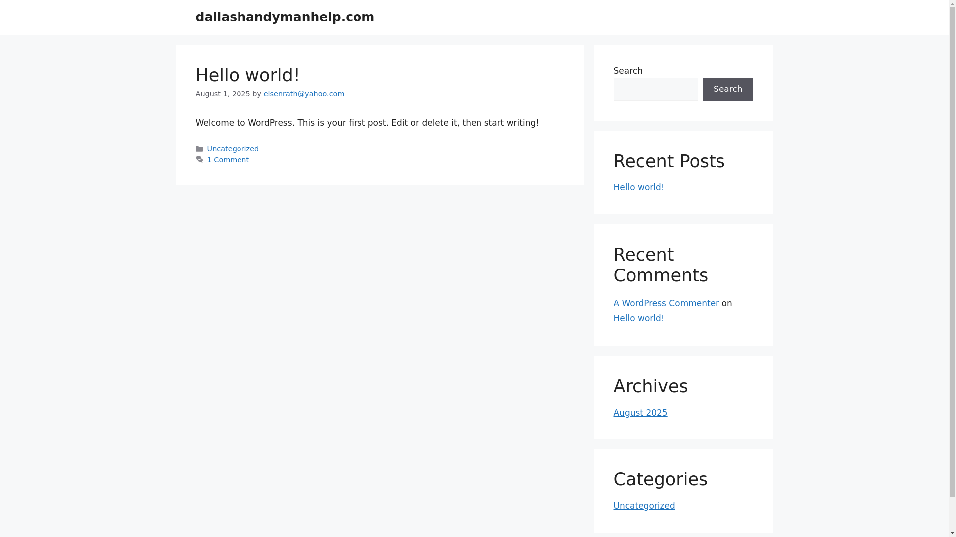 website screenshot of https://dallashandymanhelp.com/