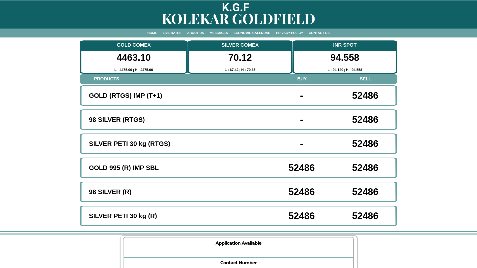 website screenshot of https://kolekargoldfild.xyz/