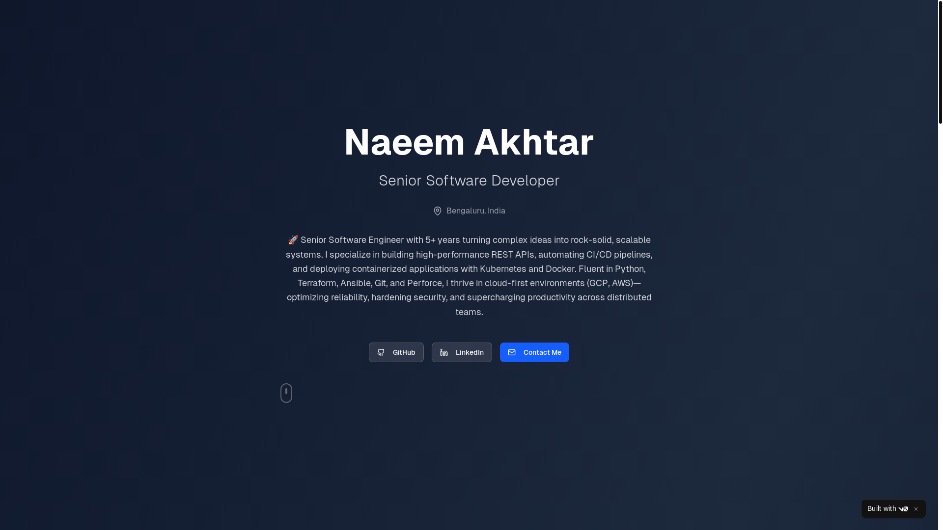 website screenshot of https://naeemakhtar.blog/