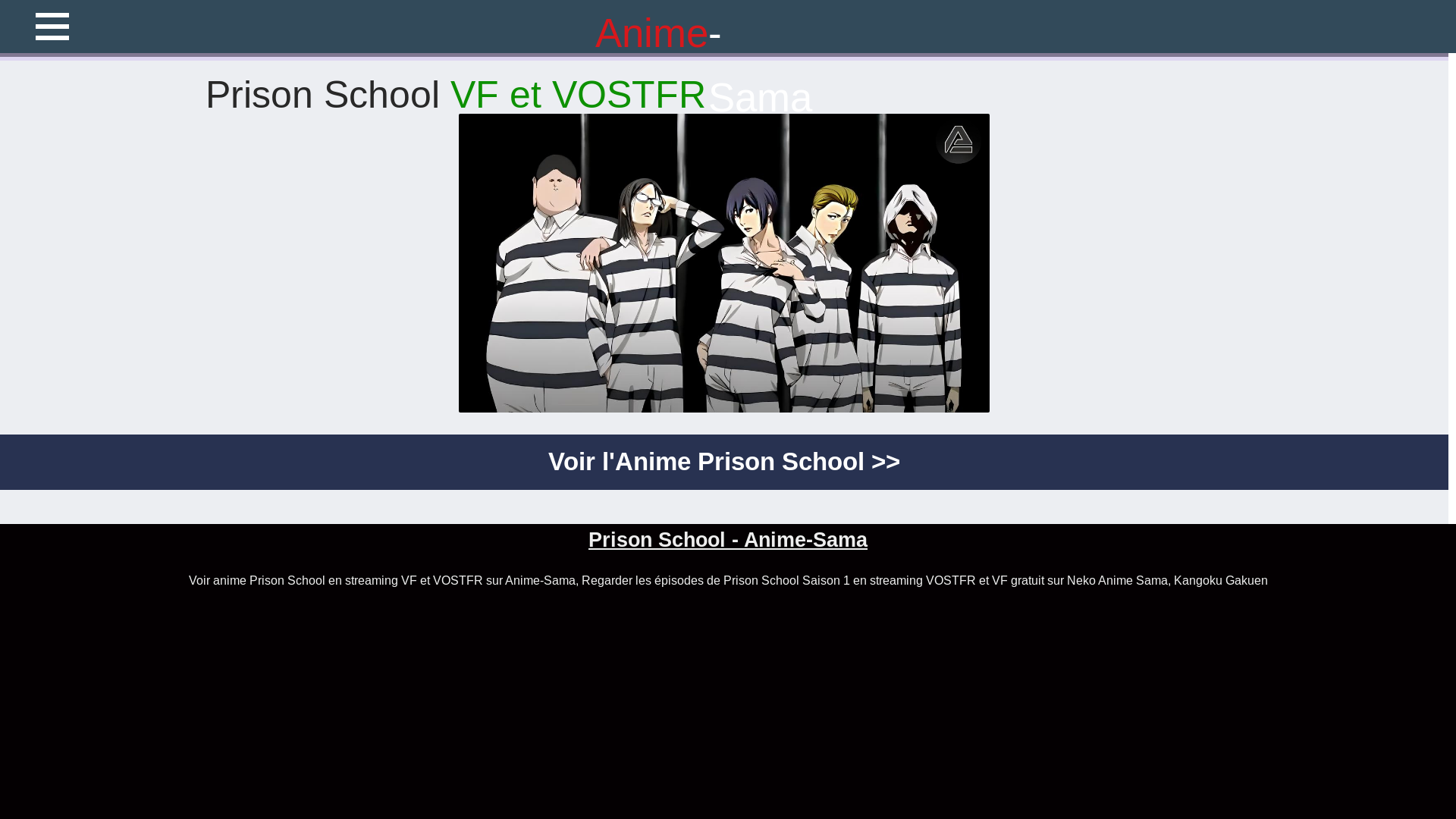 website screenshot of https://anime-sama-prison-school.pages.dev/