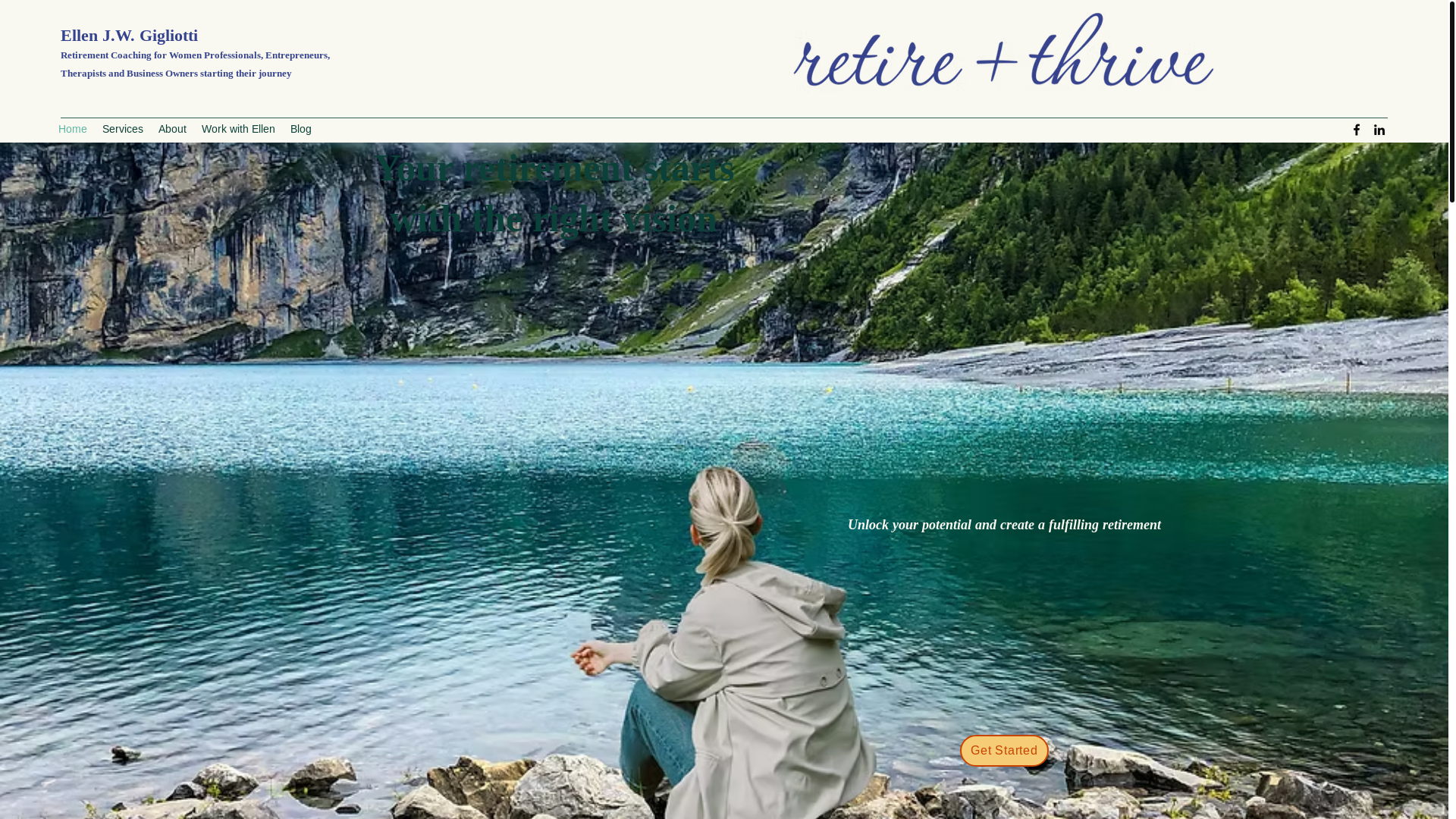 website screenshot of https://retiringtherapist.com/