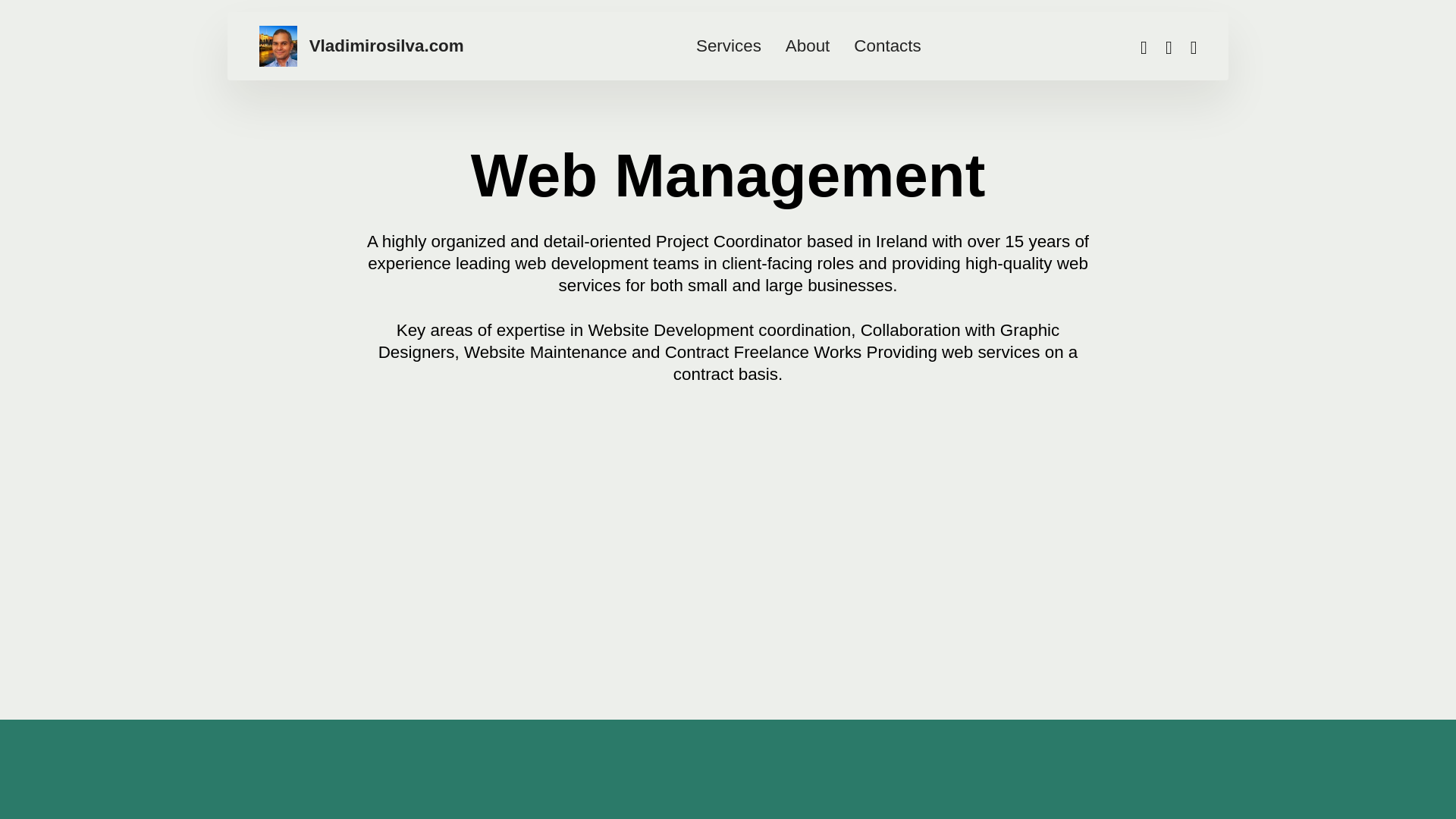 website screenshot of https://vladimirosilva.com/