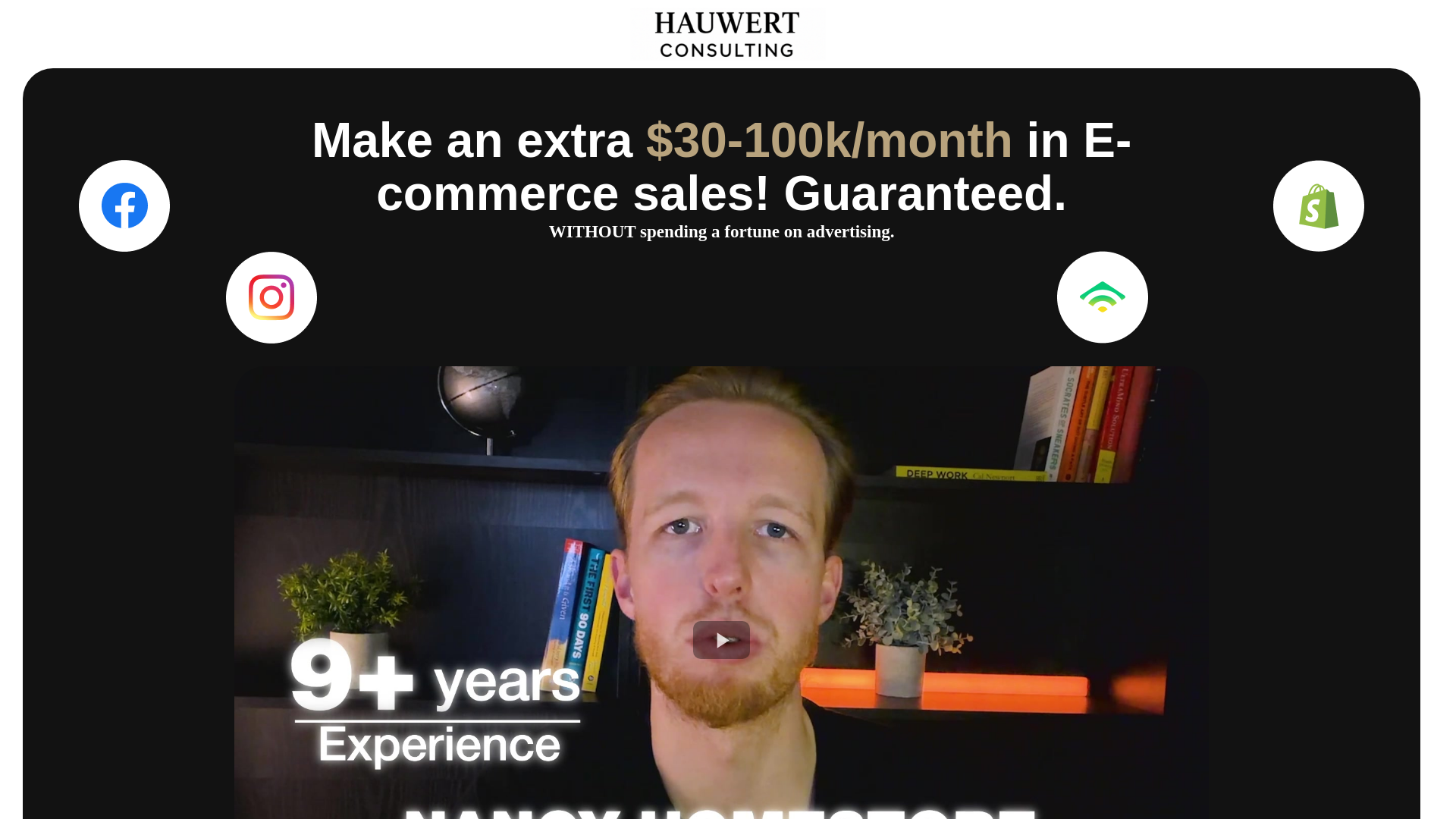 website screenshot of https://hauwertadvisorygroups.space/