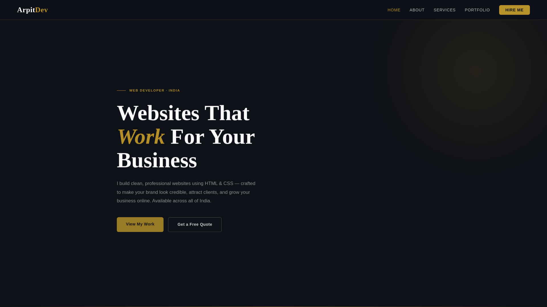 website screenshot of https://arpit-dev-pro.pages.dev/