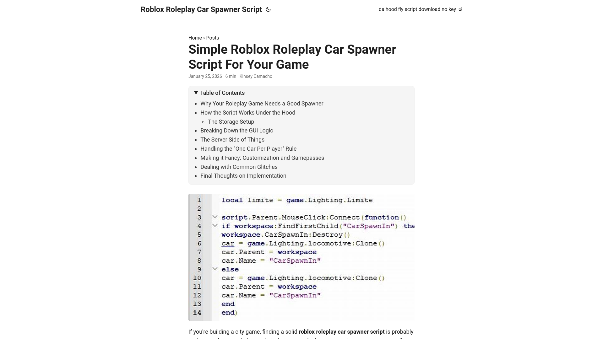 website screenshot of https://roblox-roleplay-car-spawner-script.pages.dev/