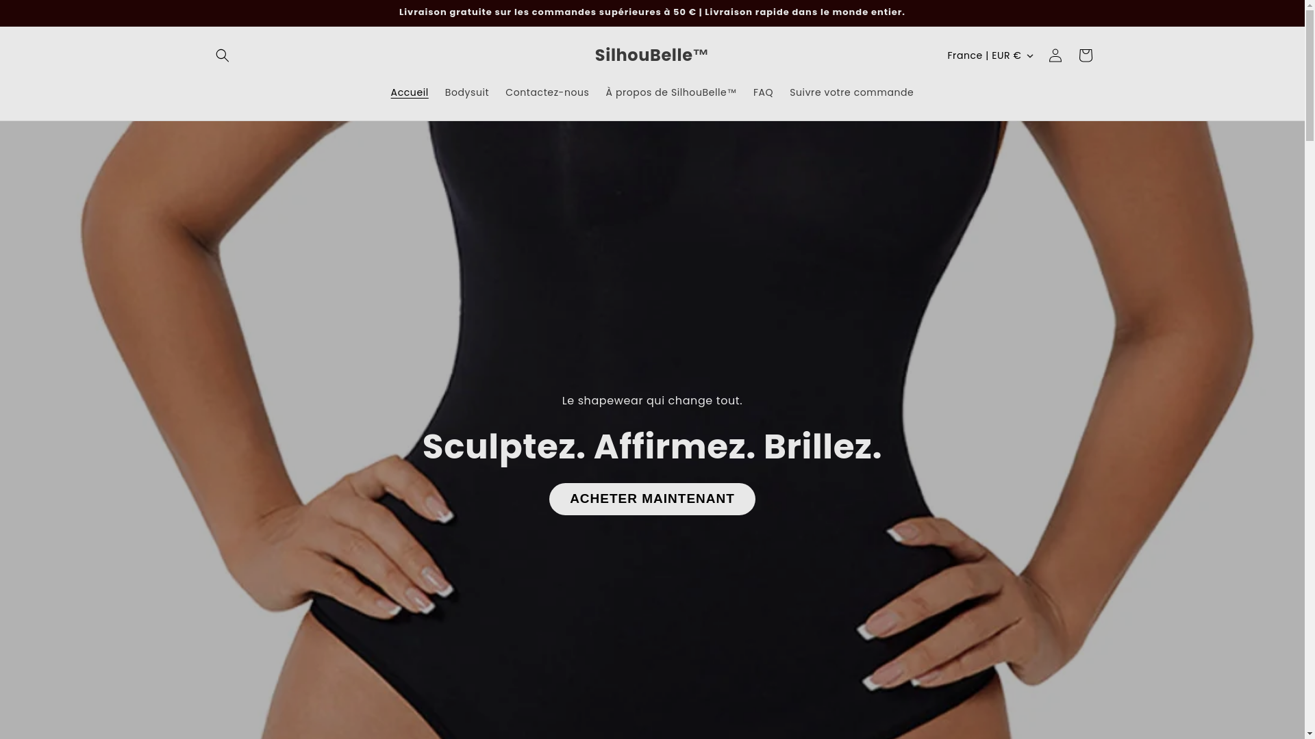 website screenshot of https://silhoubelle.com/