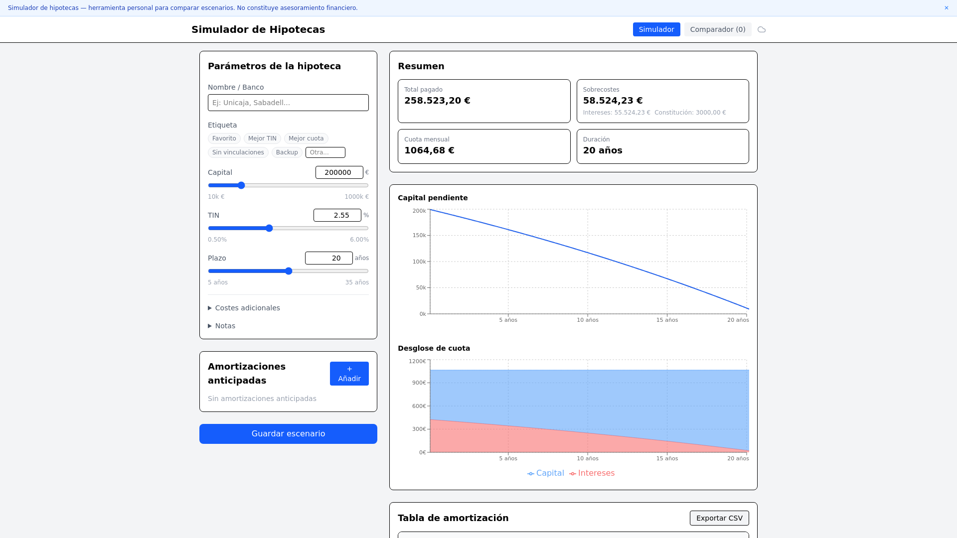 website screenshot of https://hipoteca.pages.dev/