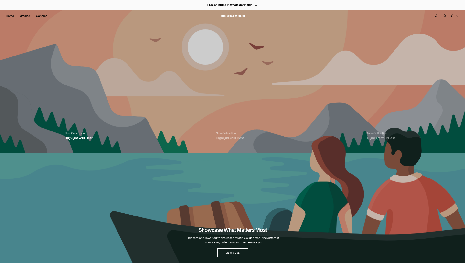 website screenshot of https://rosesamour.com/