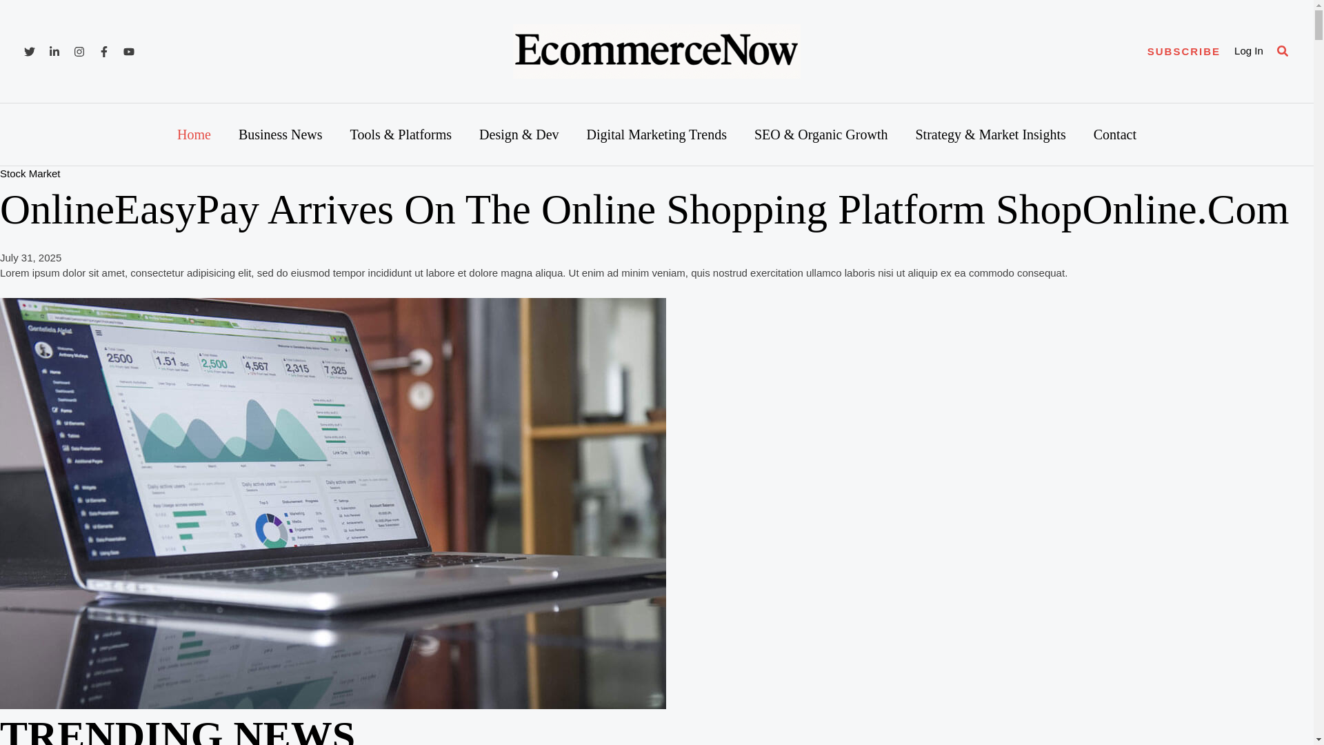 website screenshot of https://ecommercenow.gr/
