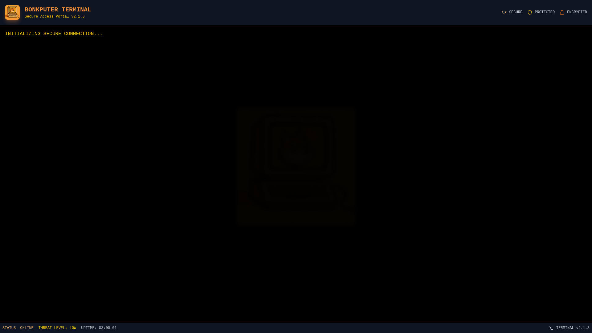 website screenshot of https://bonkputer.fun/