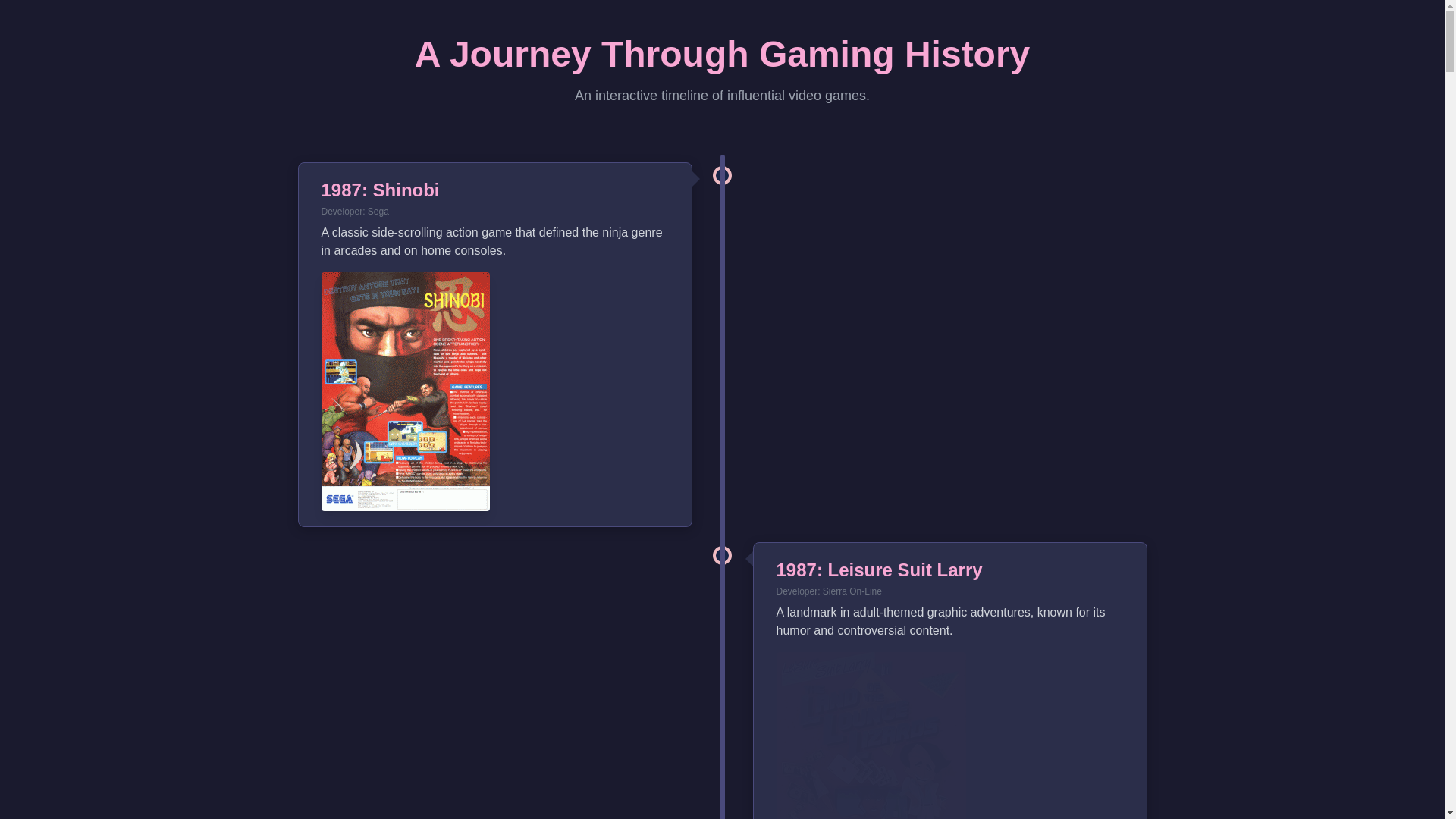 website screenshot of https://favorite-video-games.pages.dev/