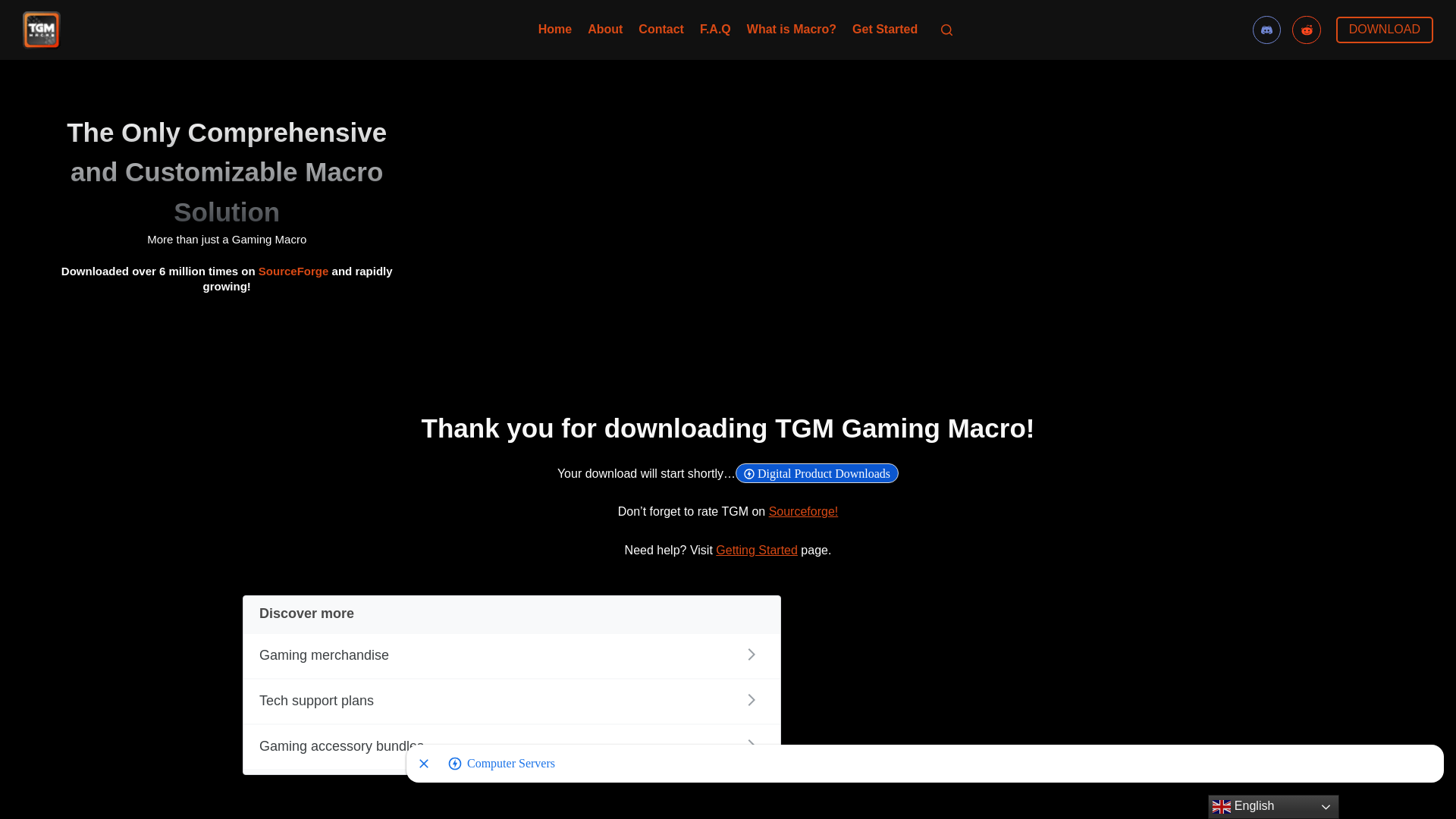 website screenshot of https://gettgmacro.com/downloading/