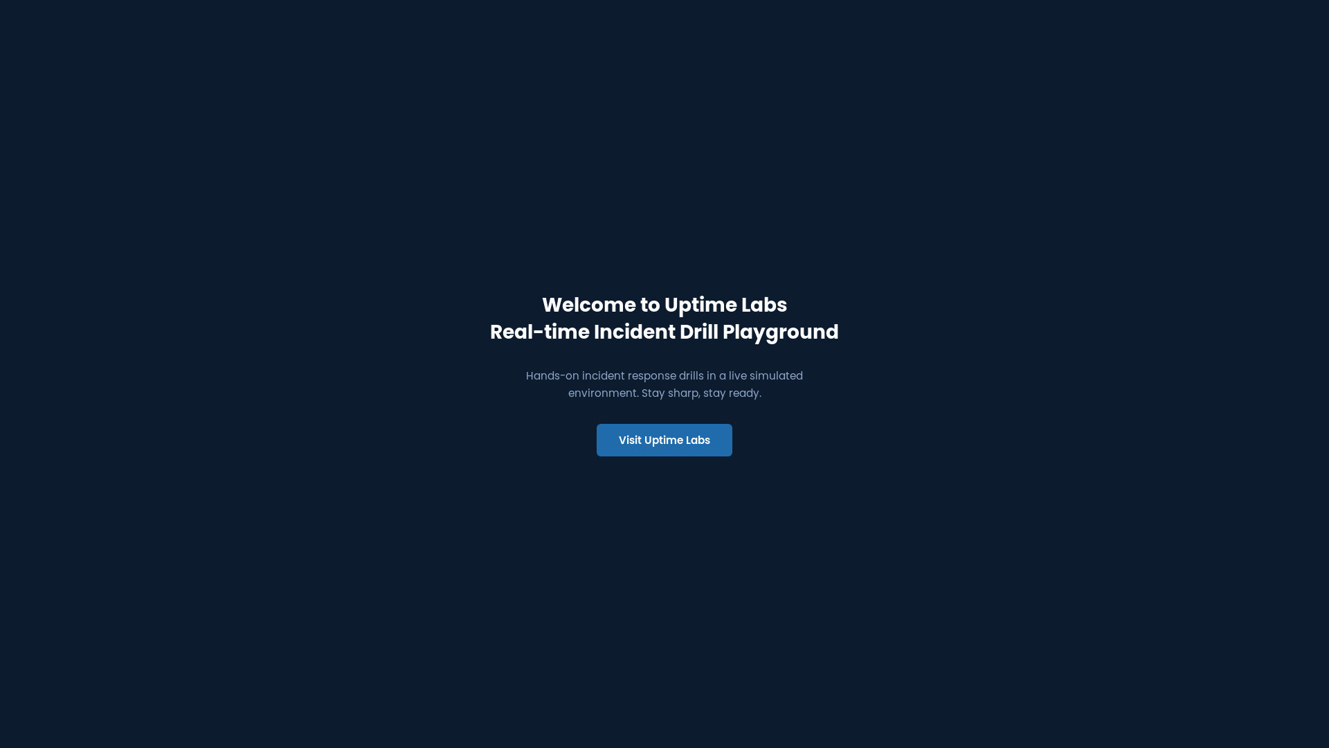 website screenshot of https://uptimelabs-drills-changes.pages.dev/