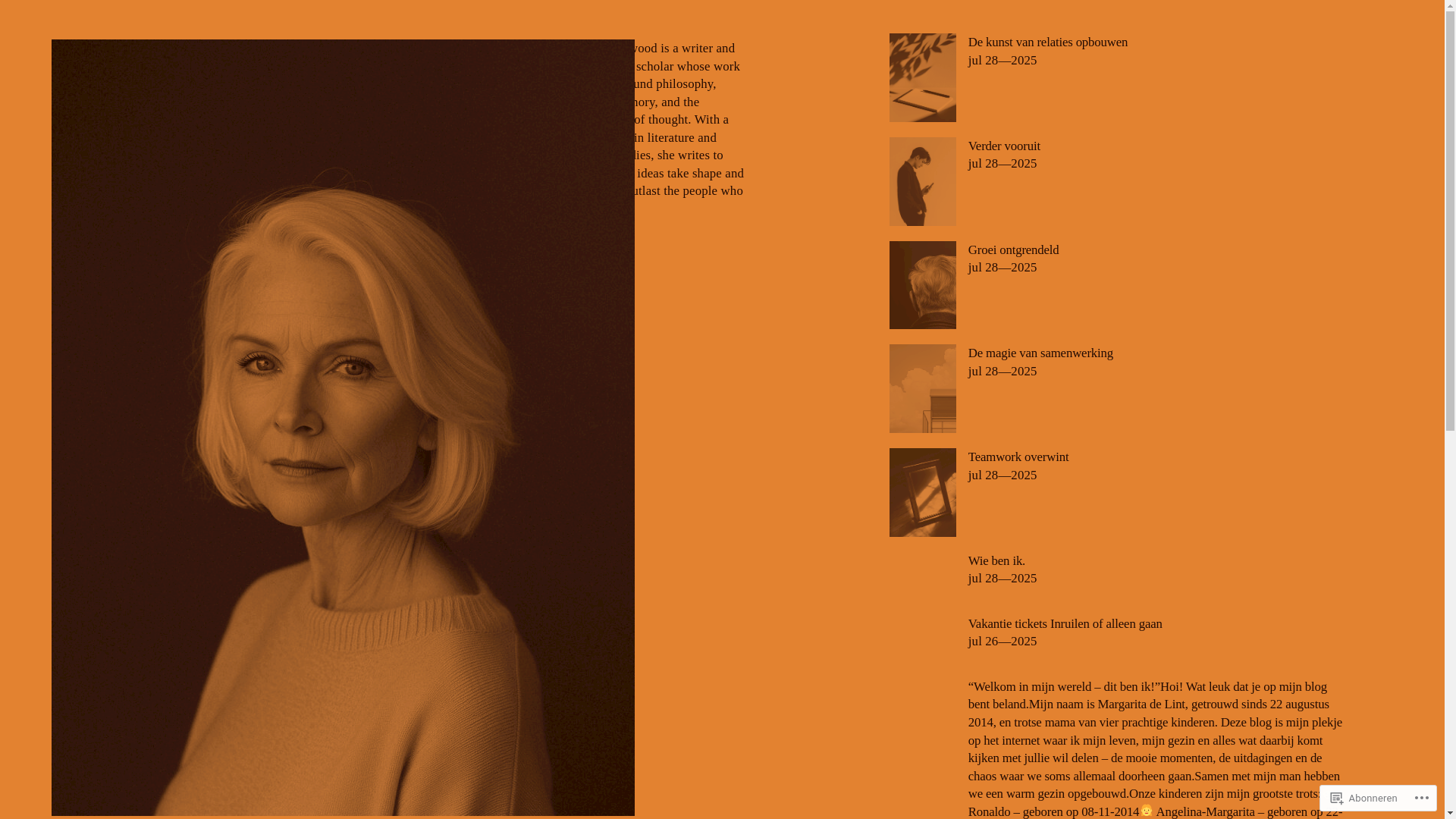 website screenshot of https://hetlevenvanmij.blog/