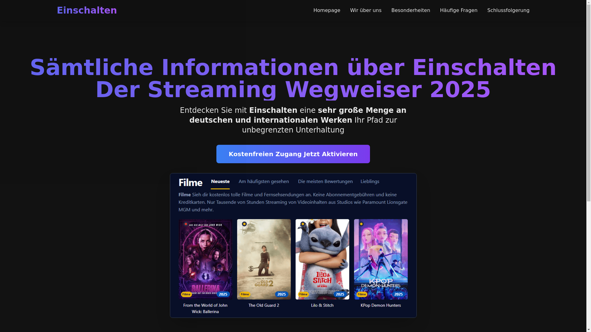 website screenshot of https://einschalten-p5ko.pages.dev/