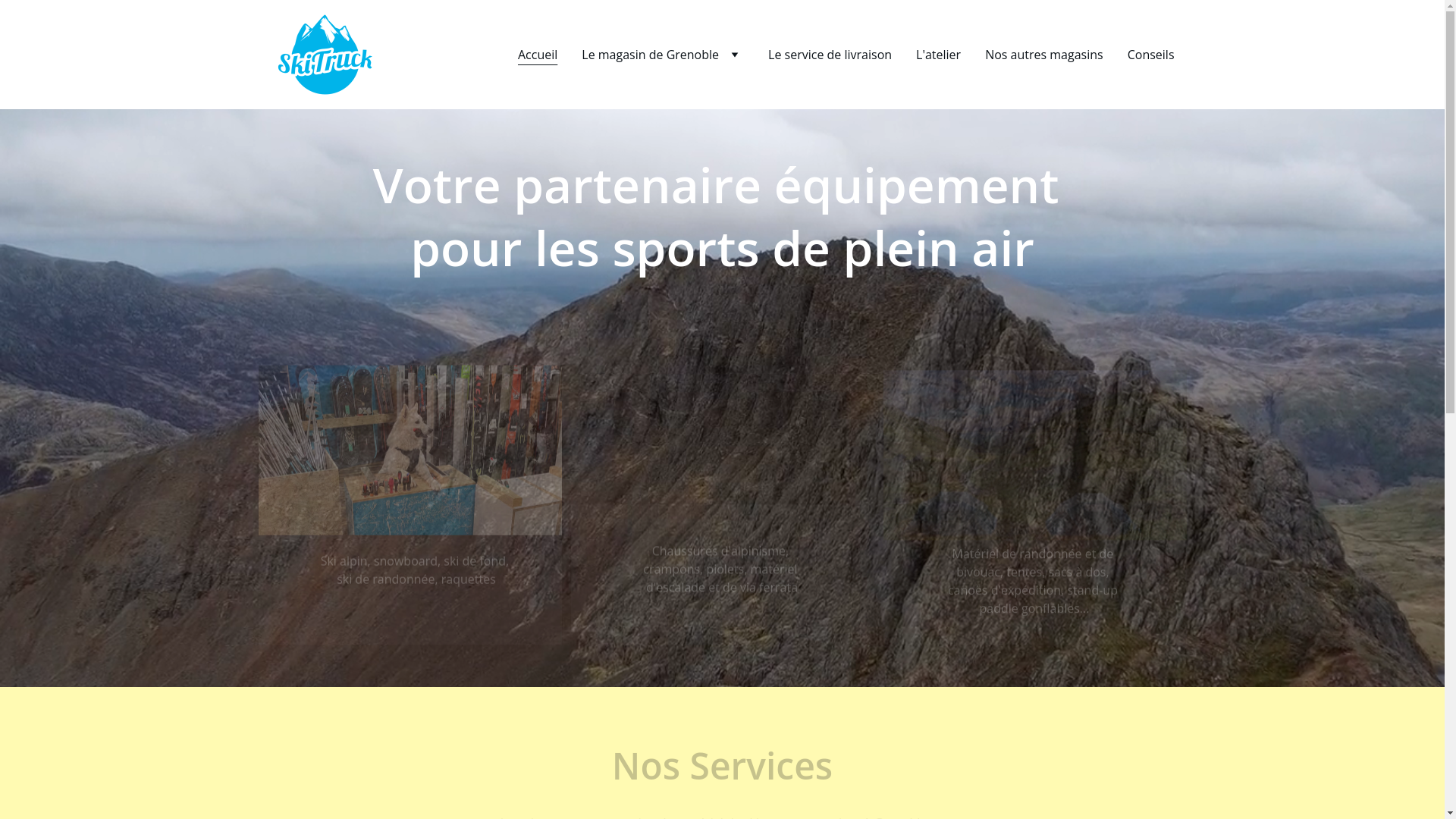 website screenshot of https://skitruck.fun/