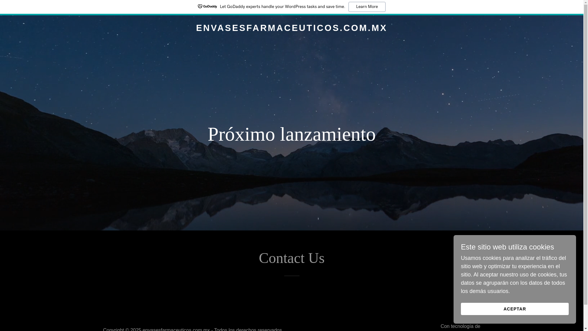 website screenshot of https://envasesfarmaceuticos.com.mx/