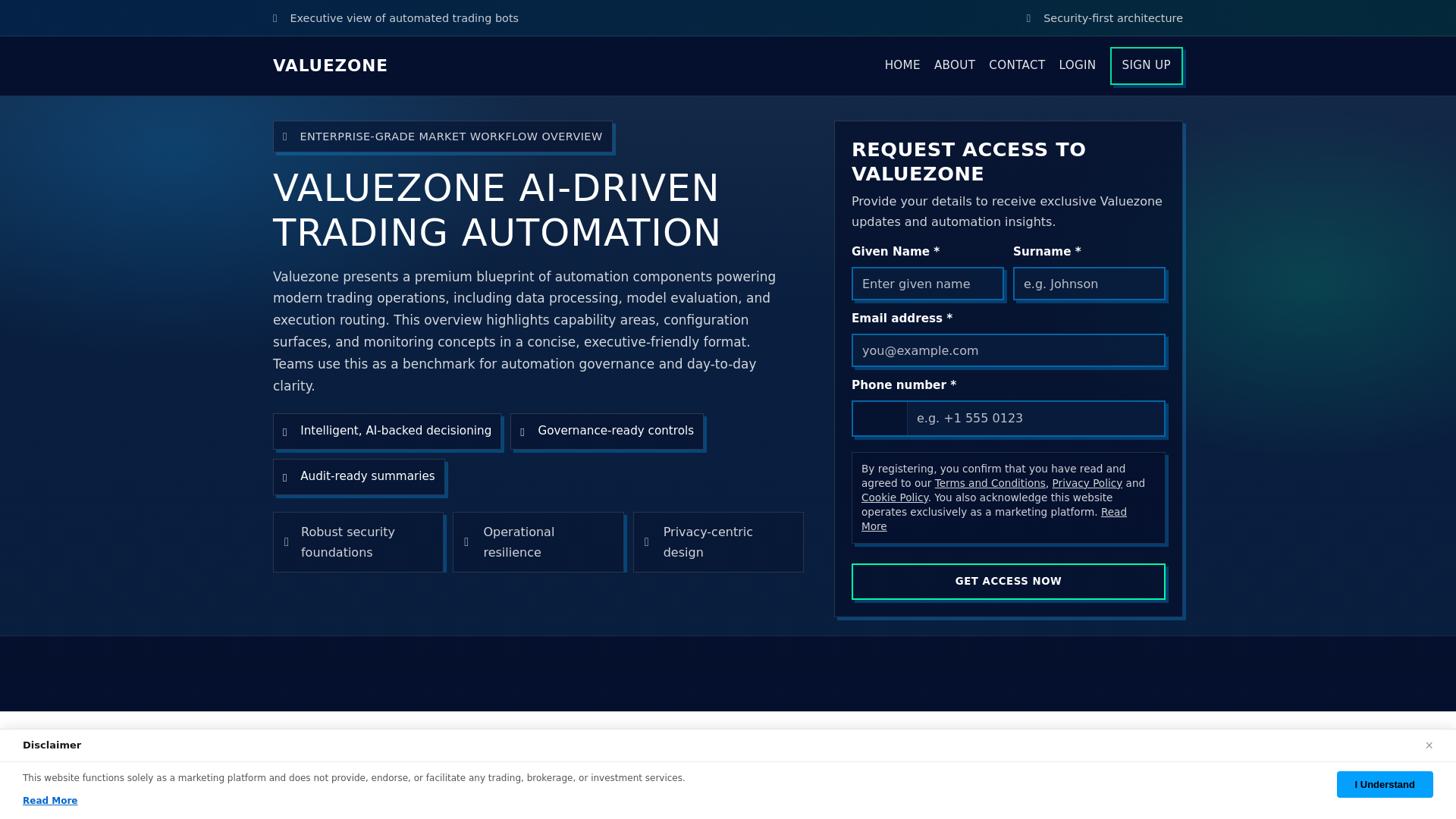 website screenshot of https://valuezone-pro.pages.dev/