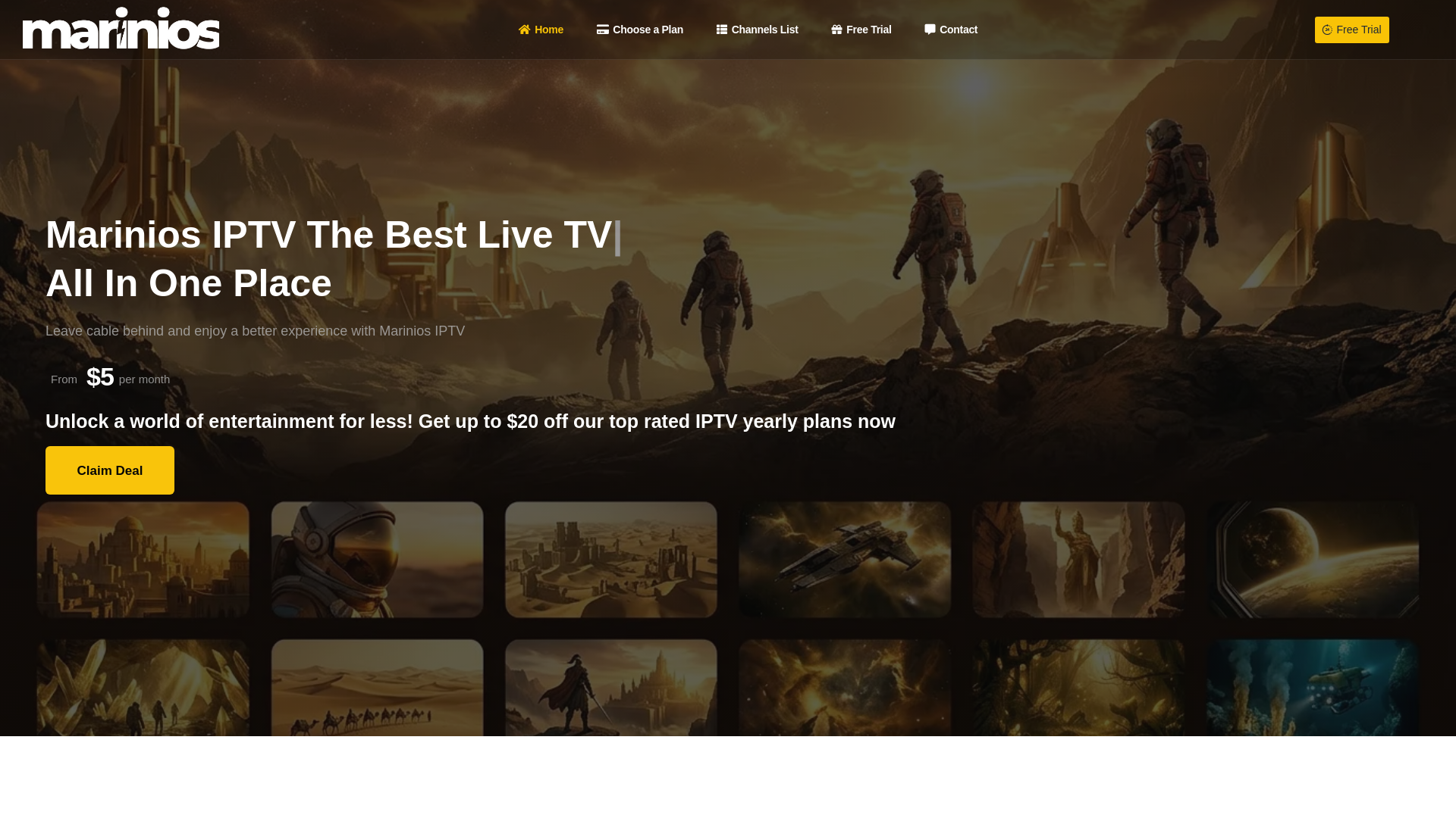 website screenshot of https://marinios.co/