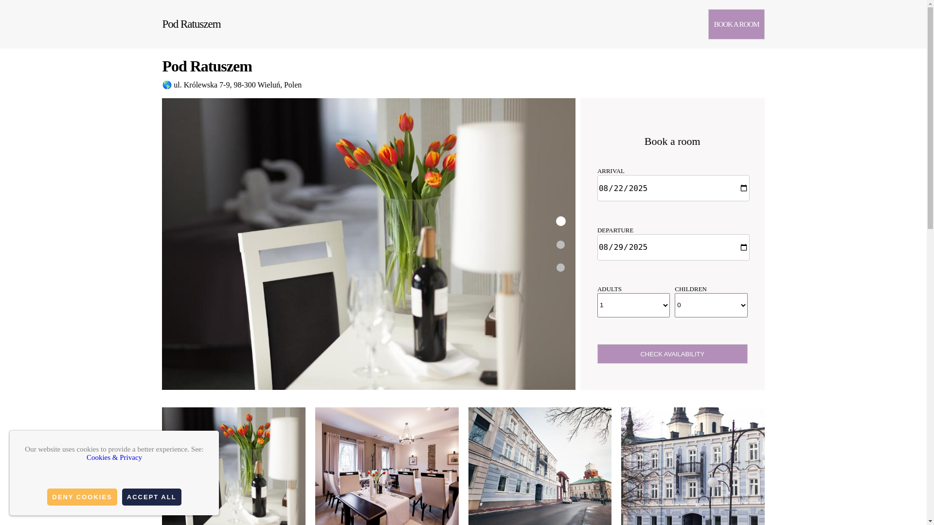 website screenshot of https://hotel-pod-ratuszem.org.es/