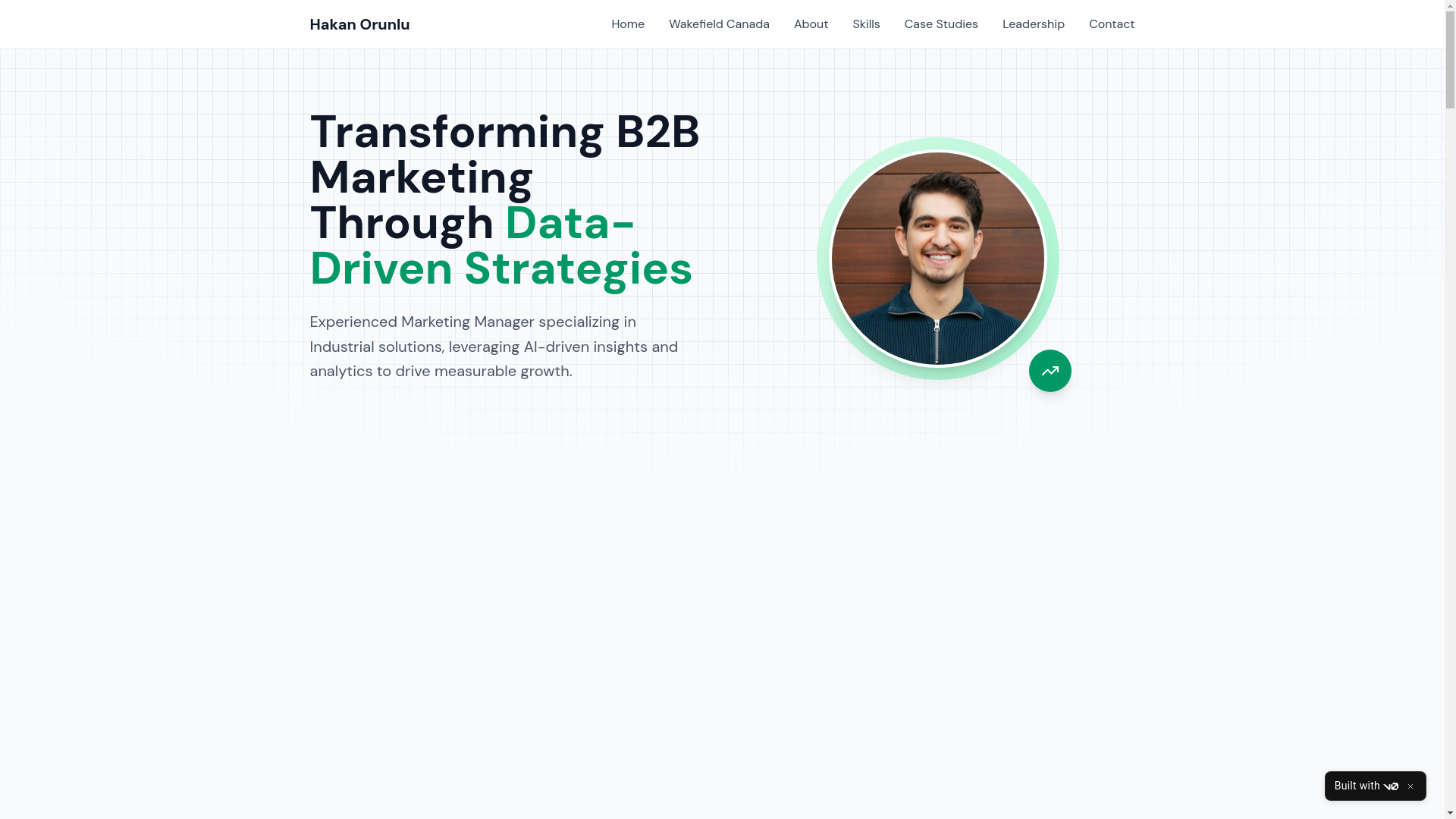 website screenshot of https://hakan.ca/
