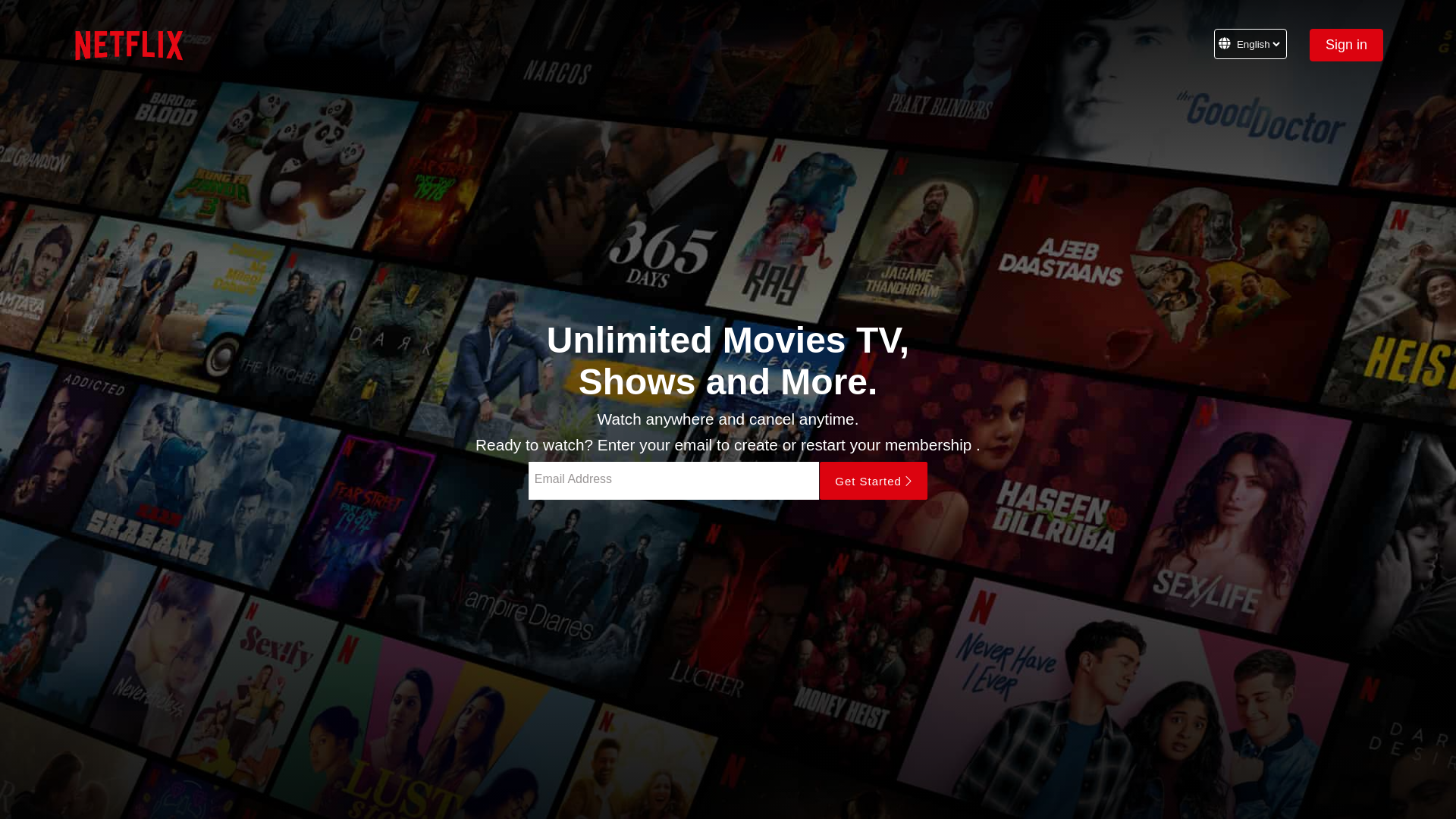 website screenshot of https://netflix-clone-azure-six.vercel.app
