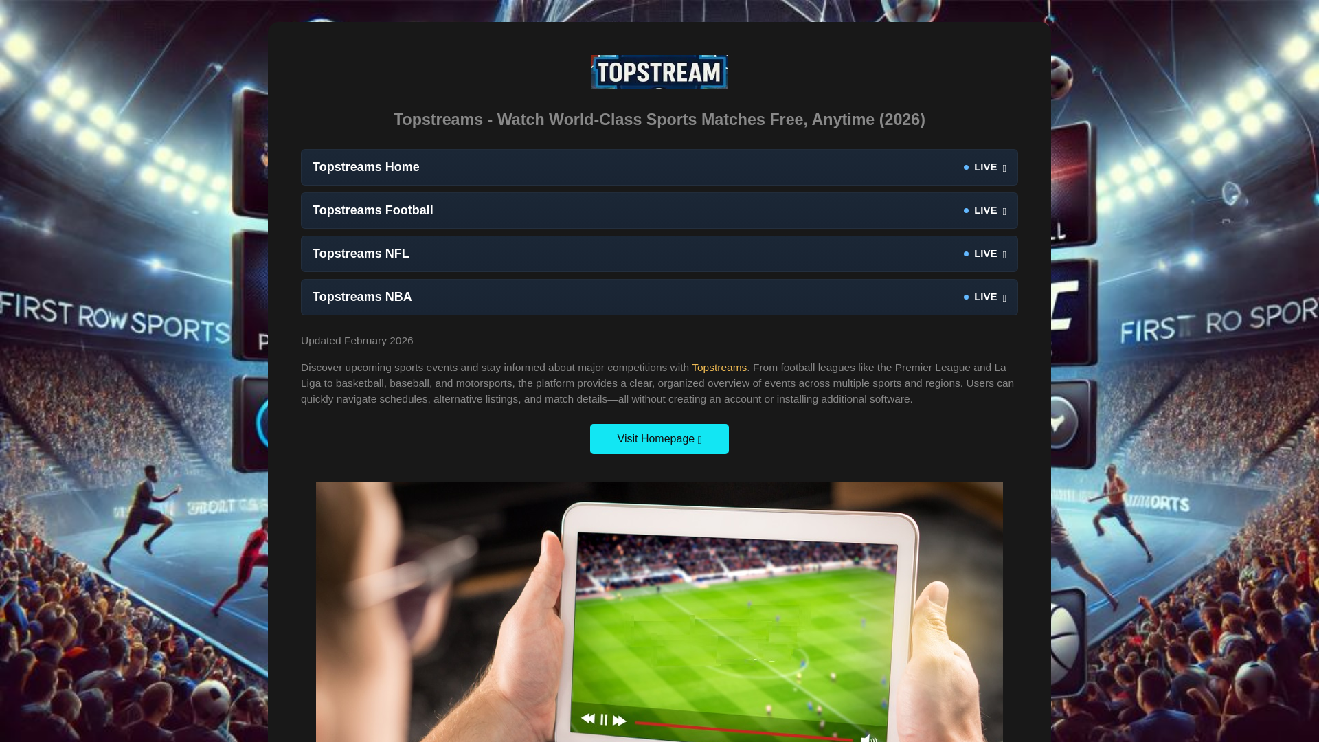 website screenshot of https://topstreams-v10.pages.dev/