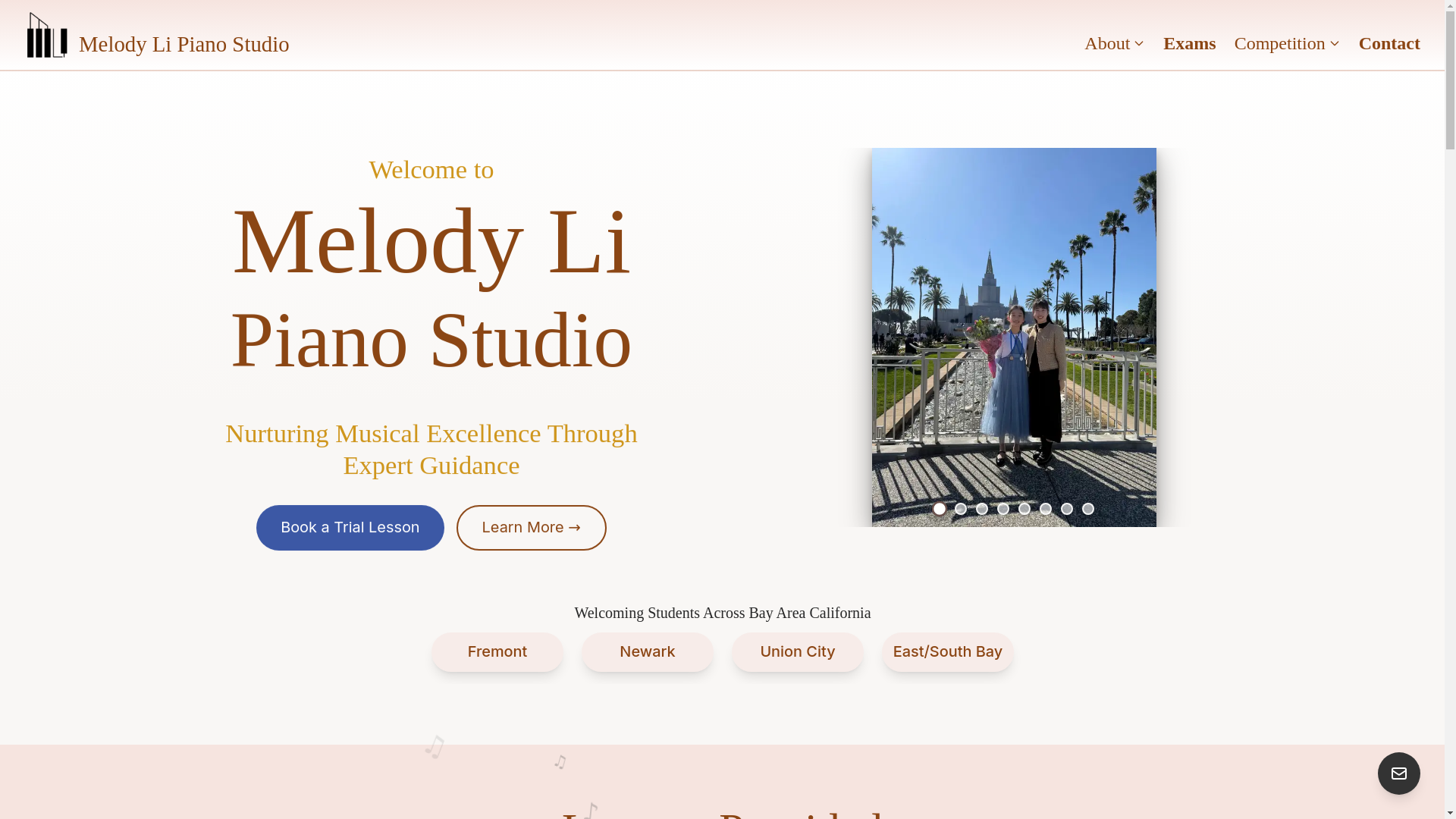 website screenshot of https://melodylipianowebsite.pages.dev/