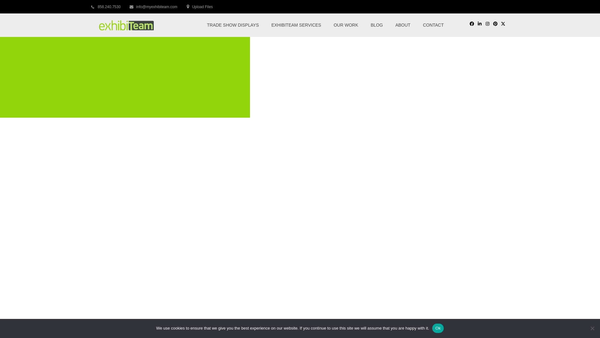 website screenshot of https://getexhibit-team.com